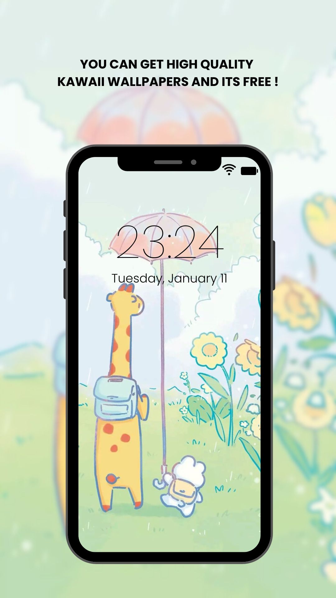 اسکرین شات 3 برنامه Kawaii Wallpaper HD 4K