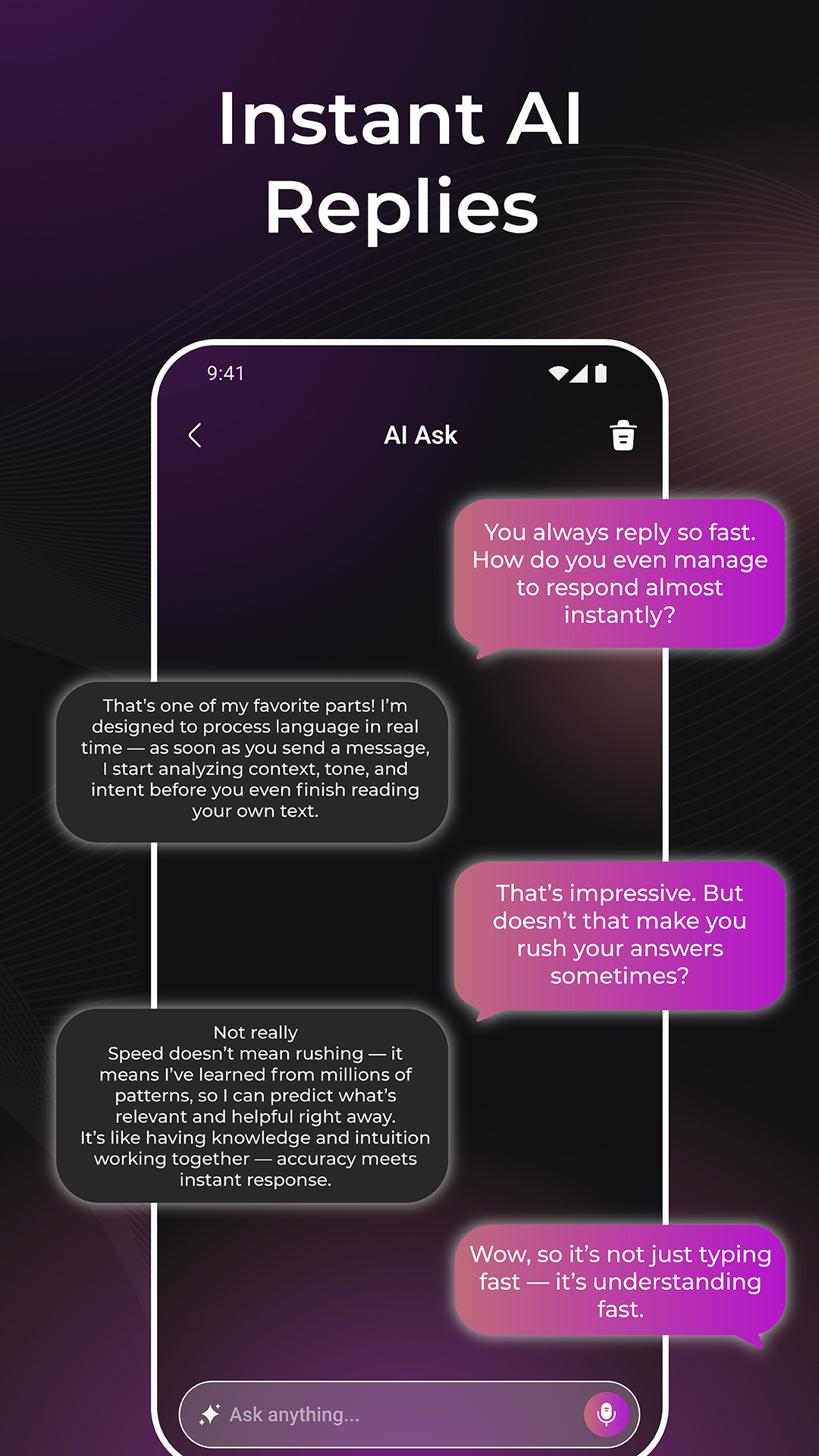 اسکرین شات 2 برنامه Zenbot: Chat with AI Assistant
