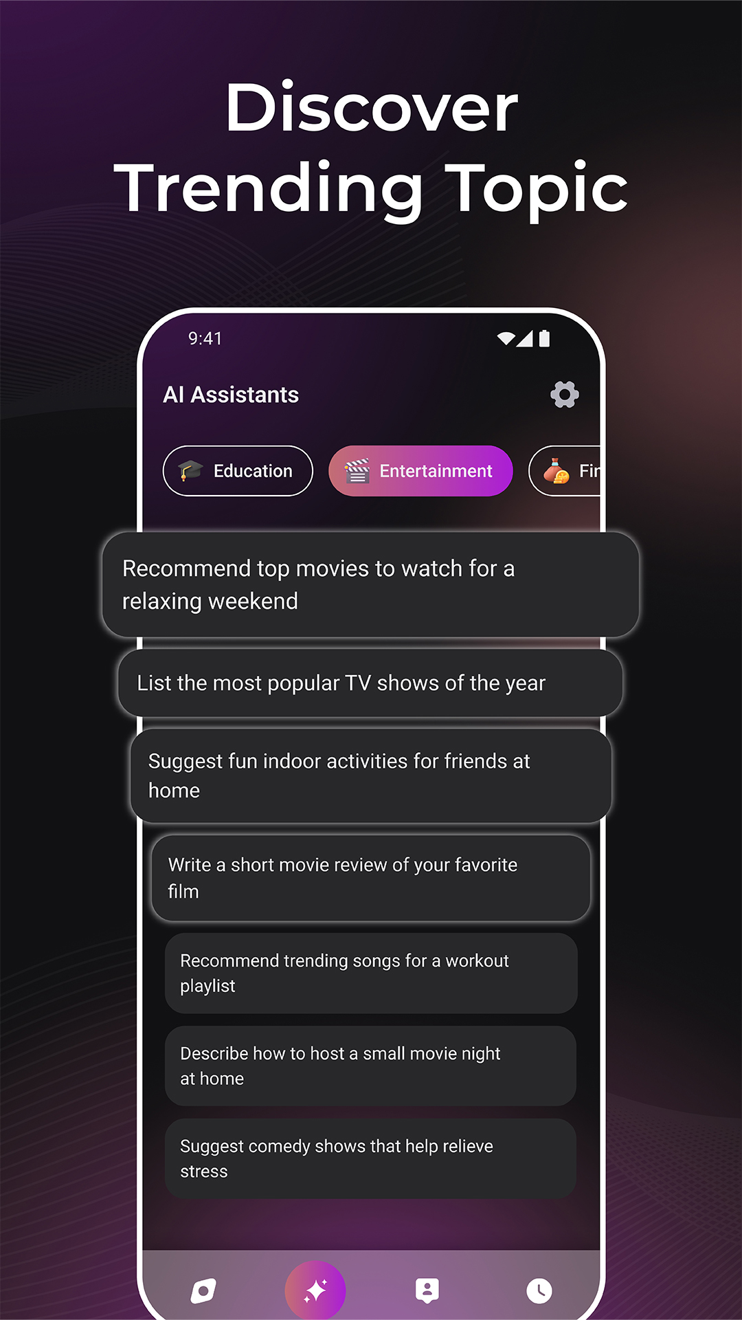 اسکرین شات 5 برنامه Zenbot: Chat with AI Assistant