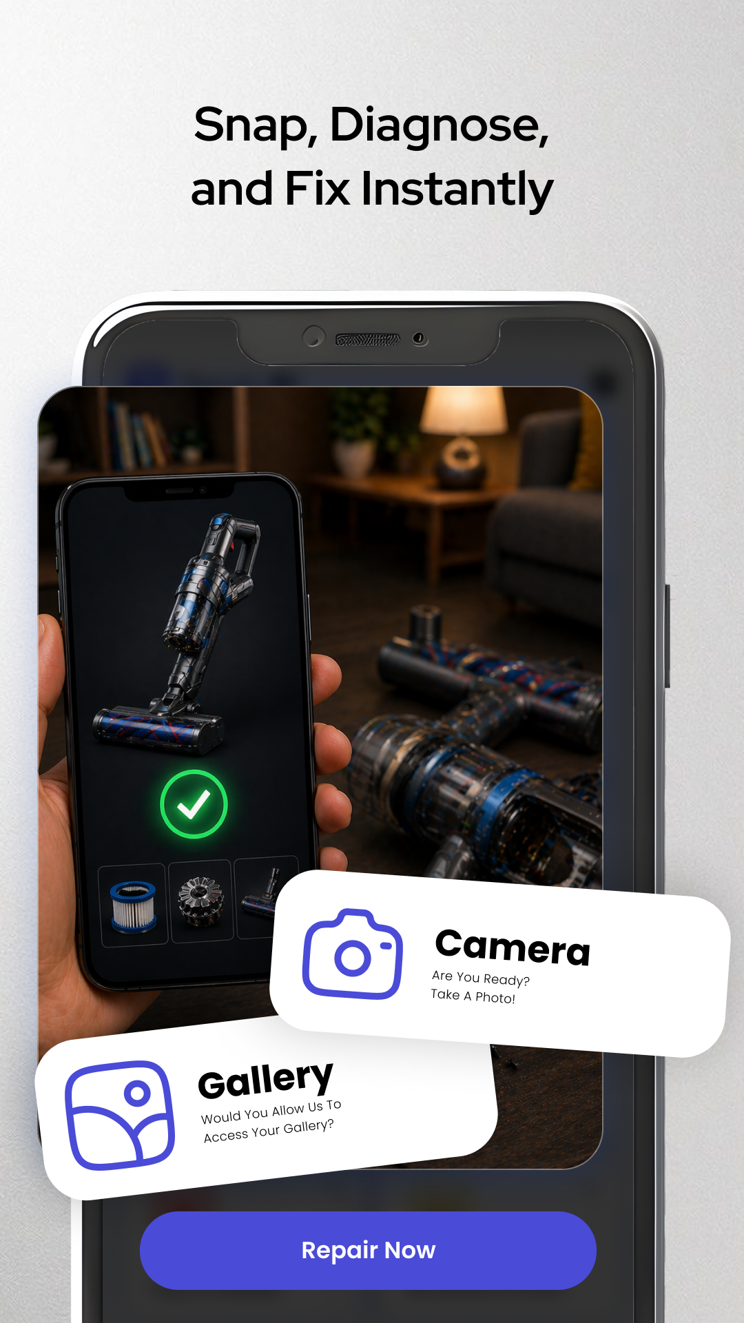 اسکرین شات 2 برنامه Repair Coach AI:Easy Fix Guide