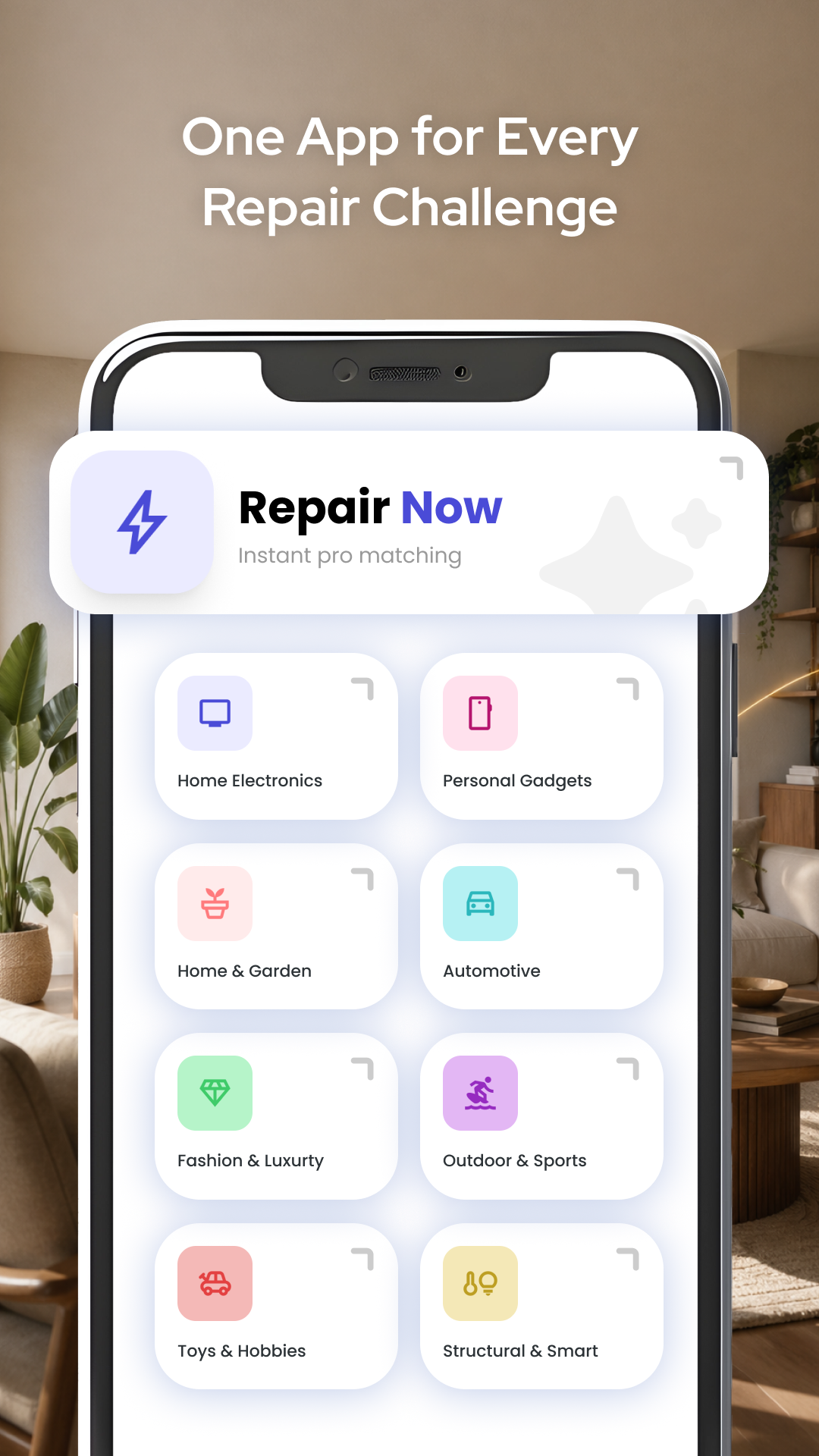 اسکرین شات 1 برنامه Repair Coach AI:Easy Fix Guide