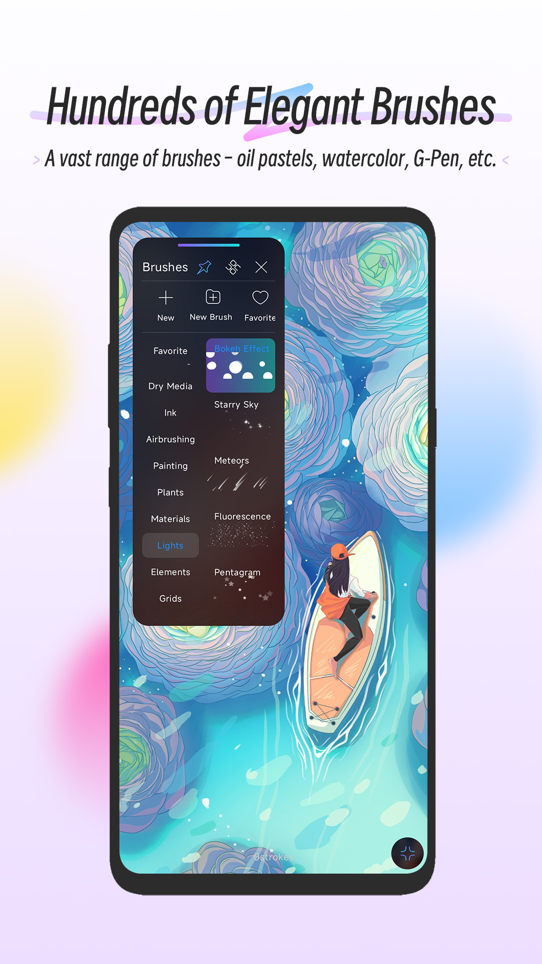 اسکرین شات 1 برنامه HiPaint: Sketch & Draw art