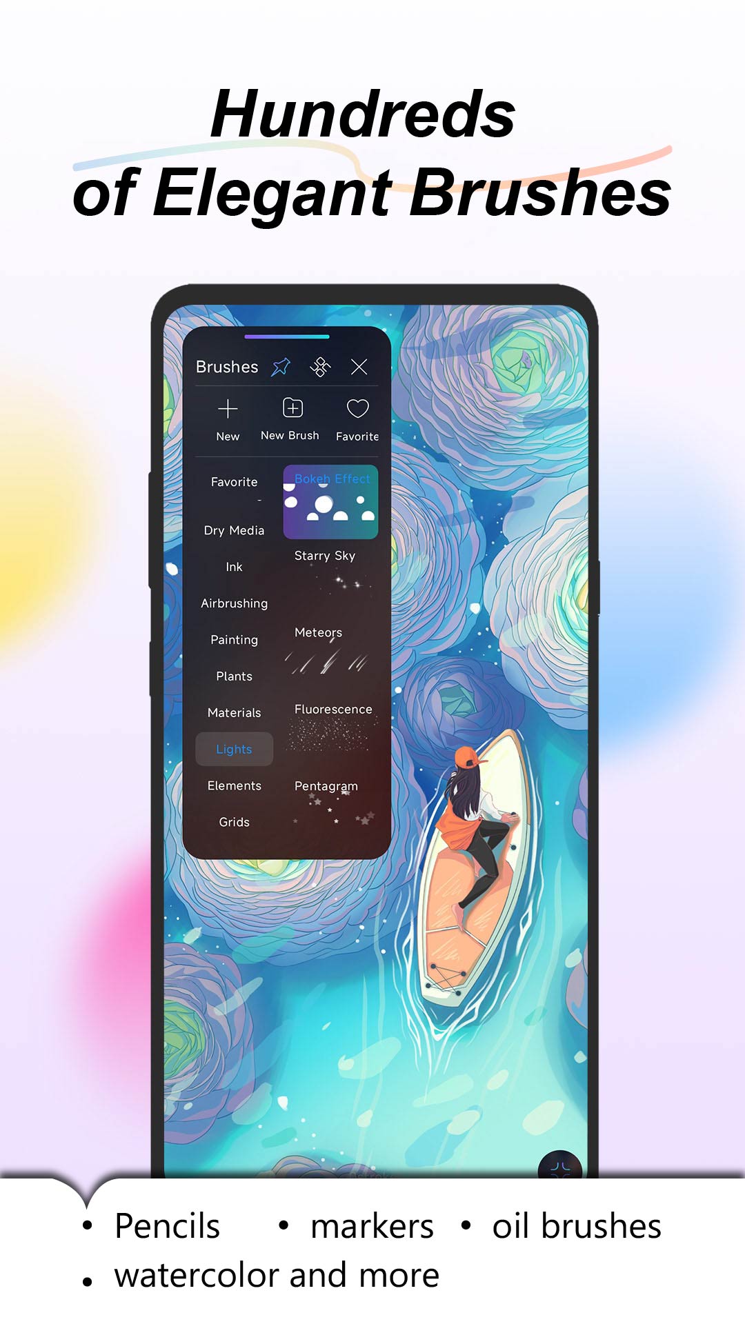 اسکرین شات 1 برنامه HiPaint: Sketch, Draw & Paint