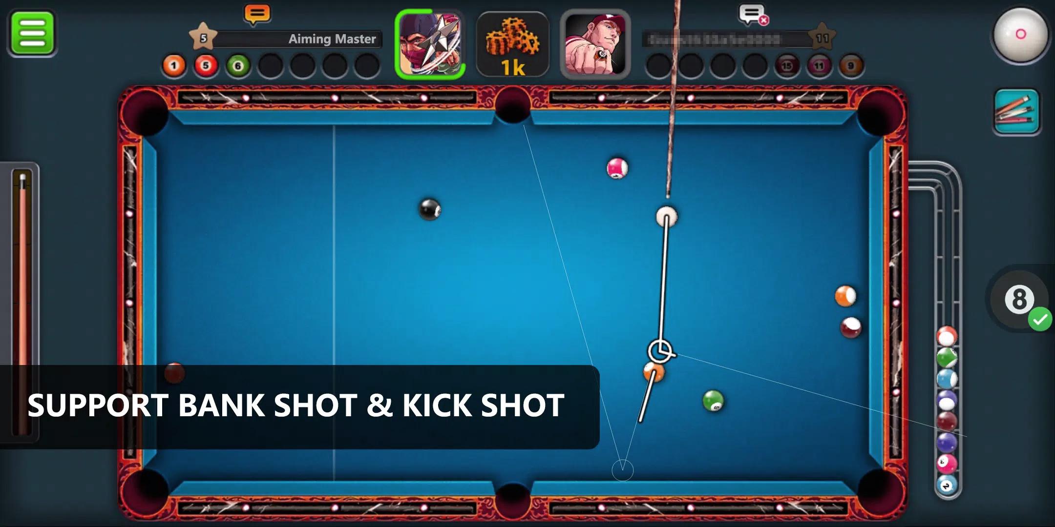 اسکرین شات 1 برنامه Aim Train Tool for 8 Ball Pool