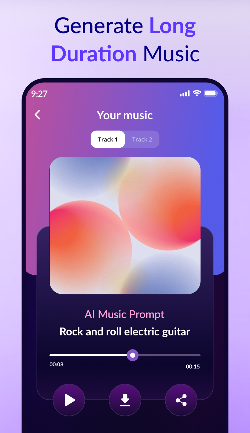 اسکرین شات 2 برنامه AI Music Generator from Text