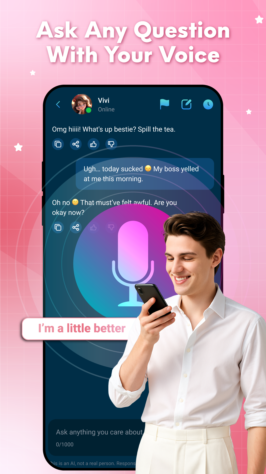 اسکرین شات 5 برنامه AipyBot - Character Chat AI