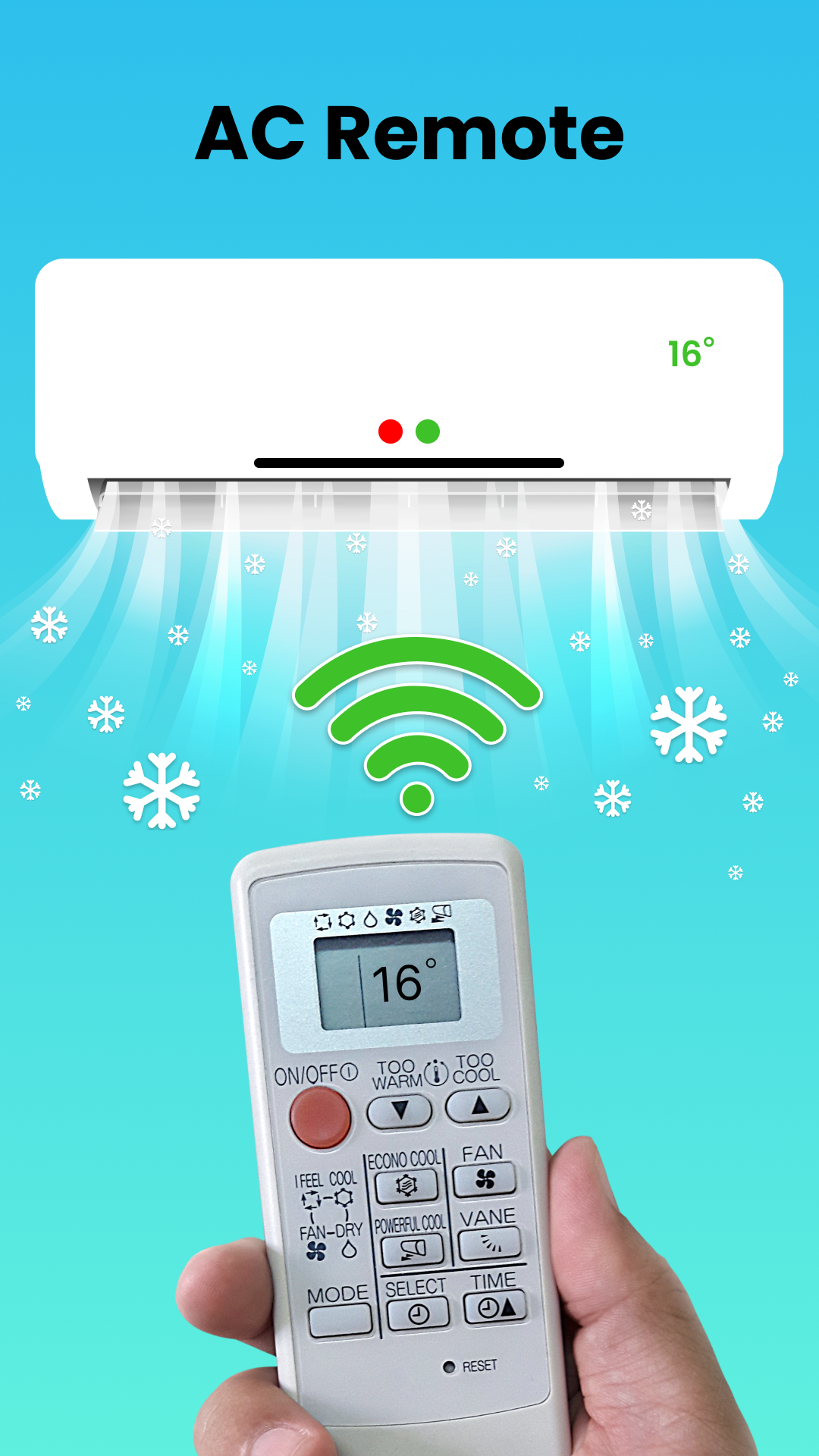 اسکرین شات 1 برنامه AC Remote Control For Android