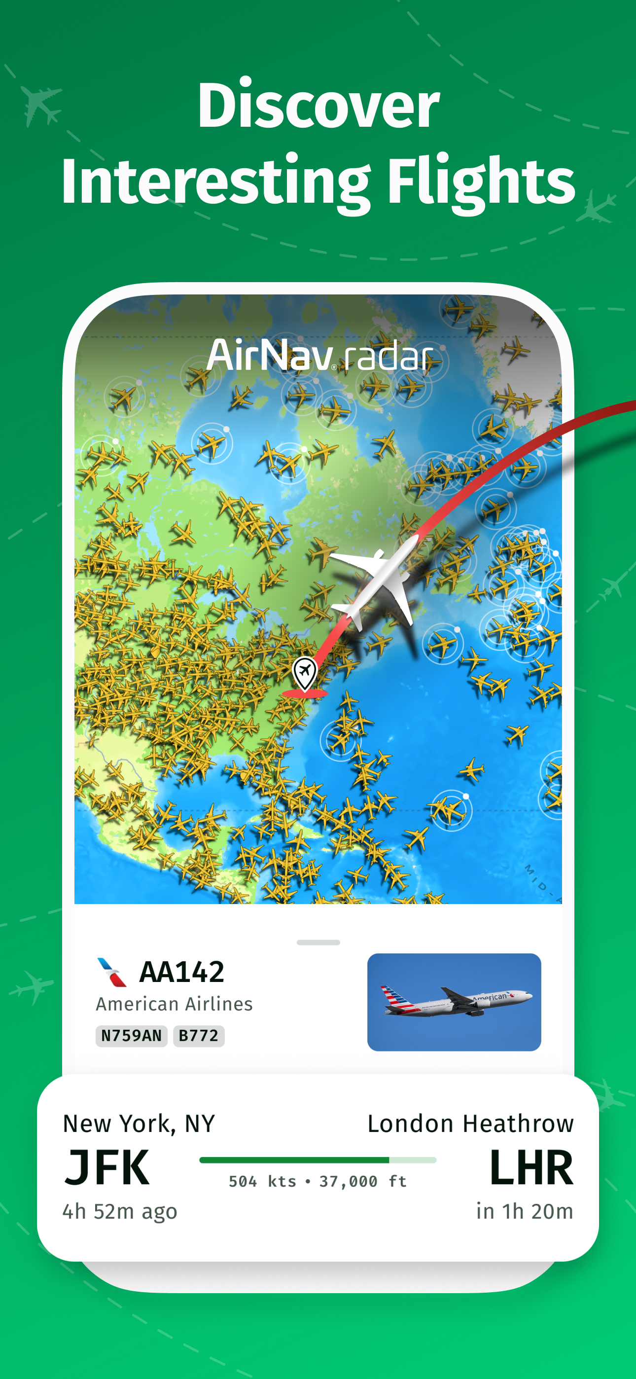 اسکرین شات 2 برنامه AirNav Radar – Flight Tracker