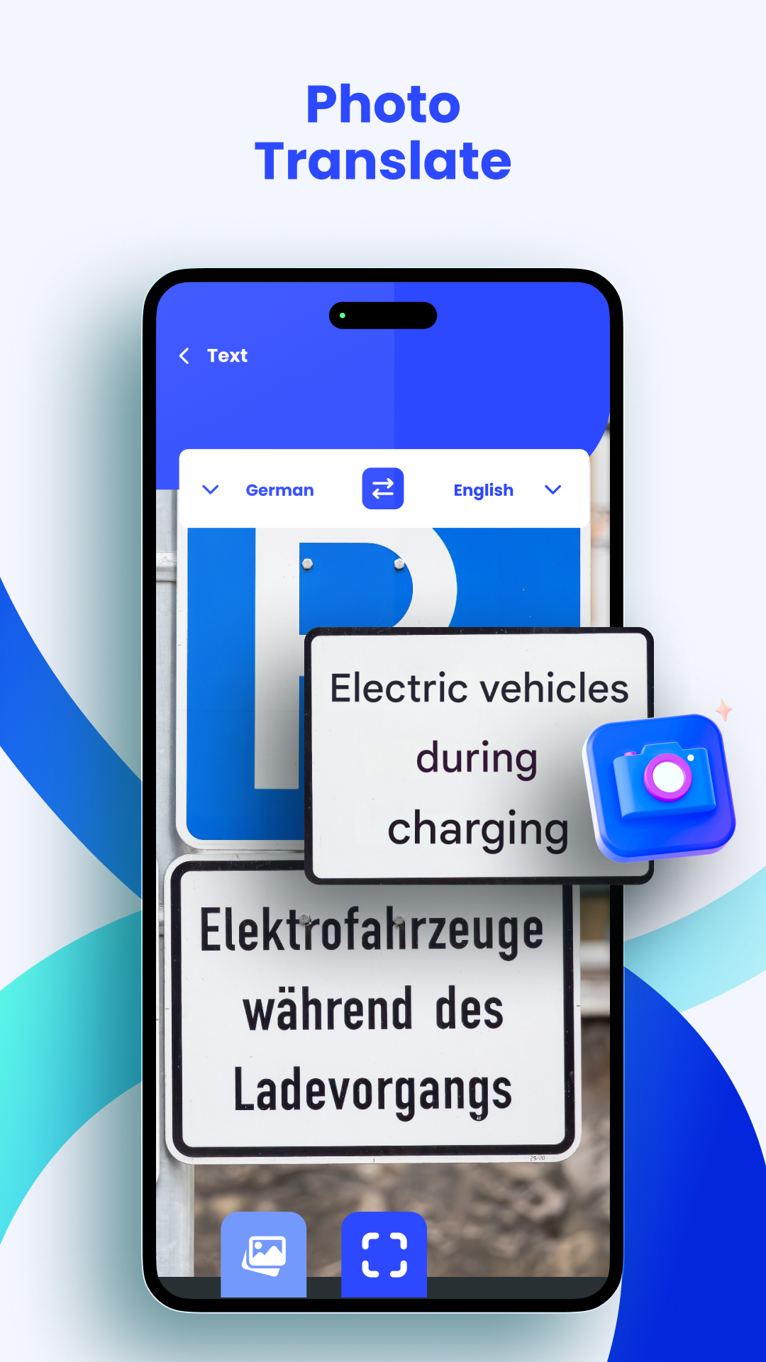 اسکرین شات 4 برنامه AI Cam Translate: Text, Voice