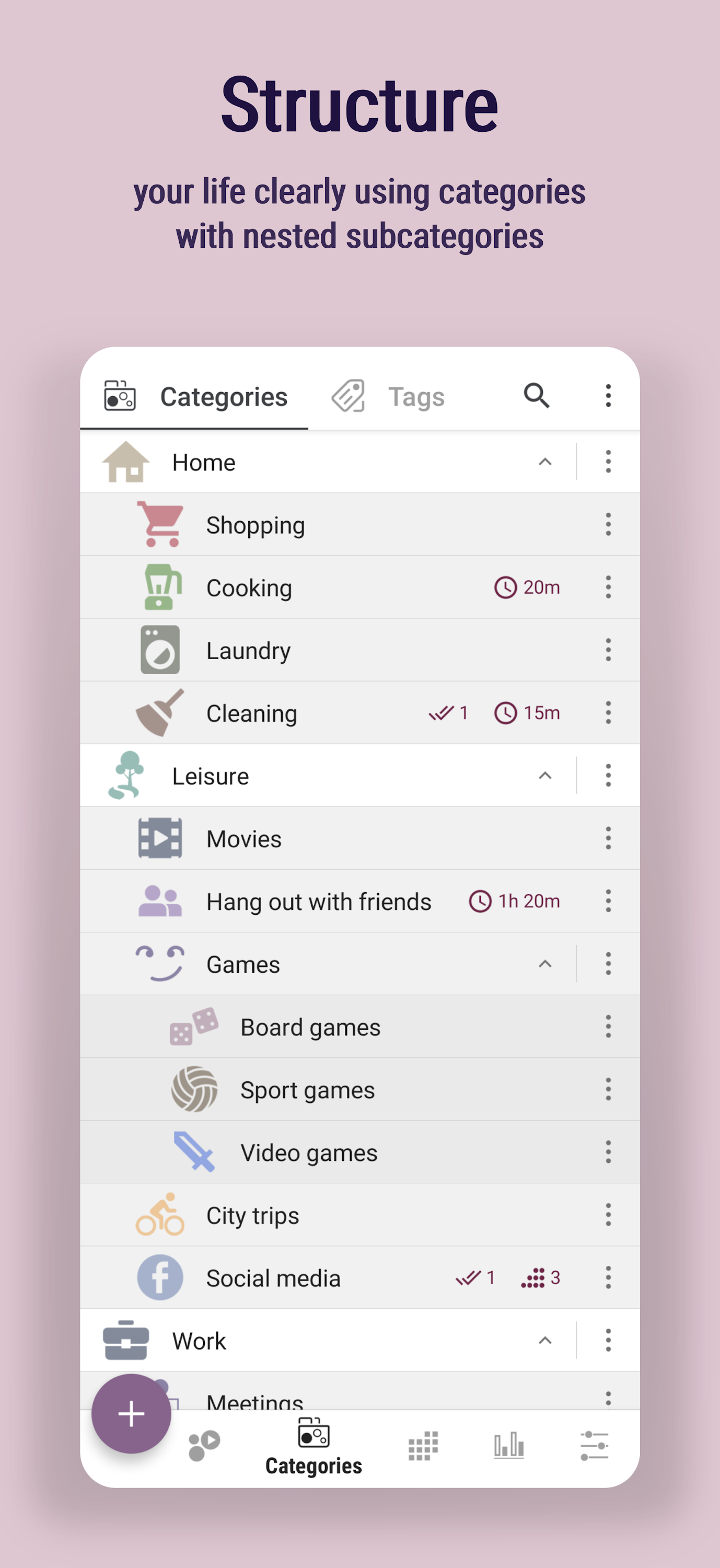 اسکرین شات 1 برنامه Time Planner: Schedule & Tasks
