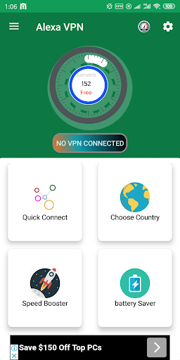 اسکرین شات 5 برنامه Alexa VPN - Free VPN, Battery Saver & Booster