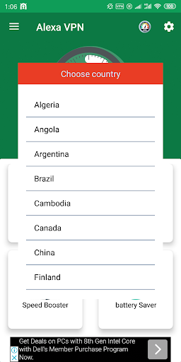 اسکرین شات 6 برنامه Alexa VPN - Free VPN, Battery Saver & Booster