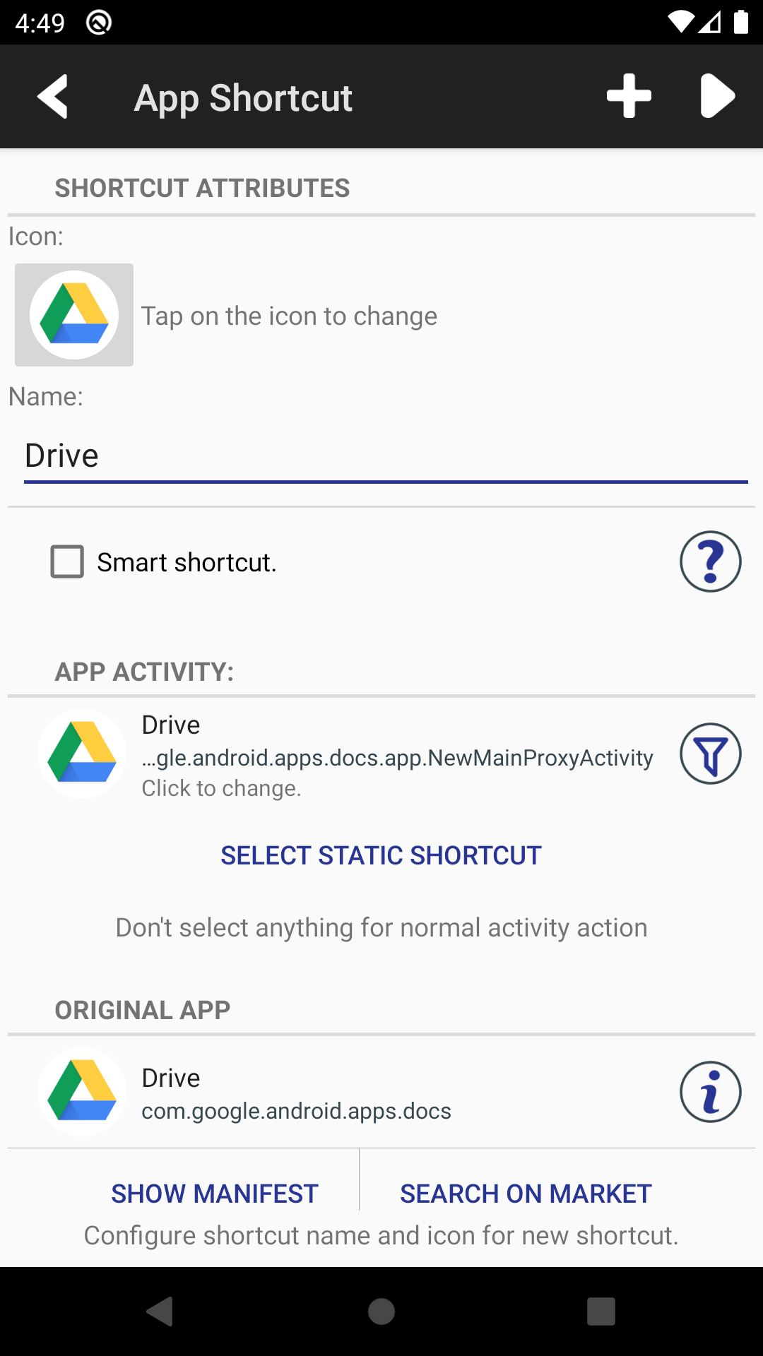 اسکرین شات 3 برنامه Shortcut Creator