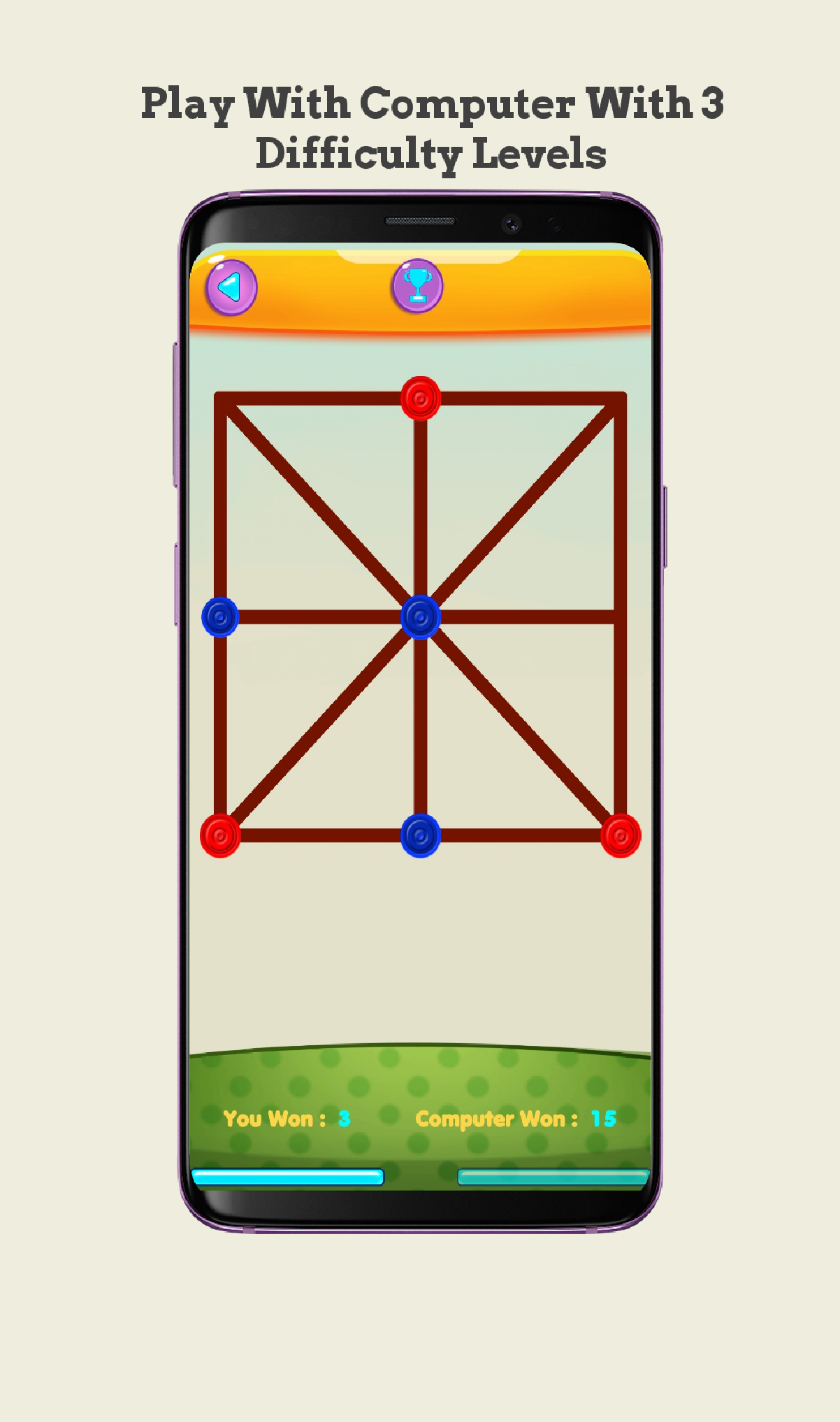 اسکرین شات 3 بازی Three Men's Morris, Three Bead