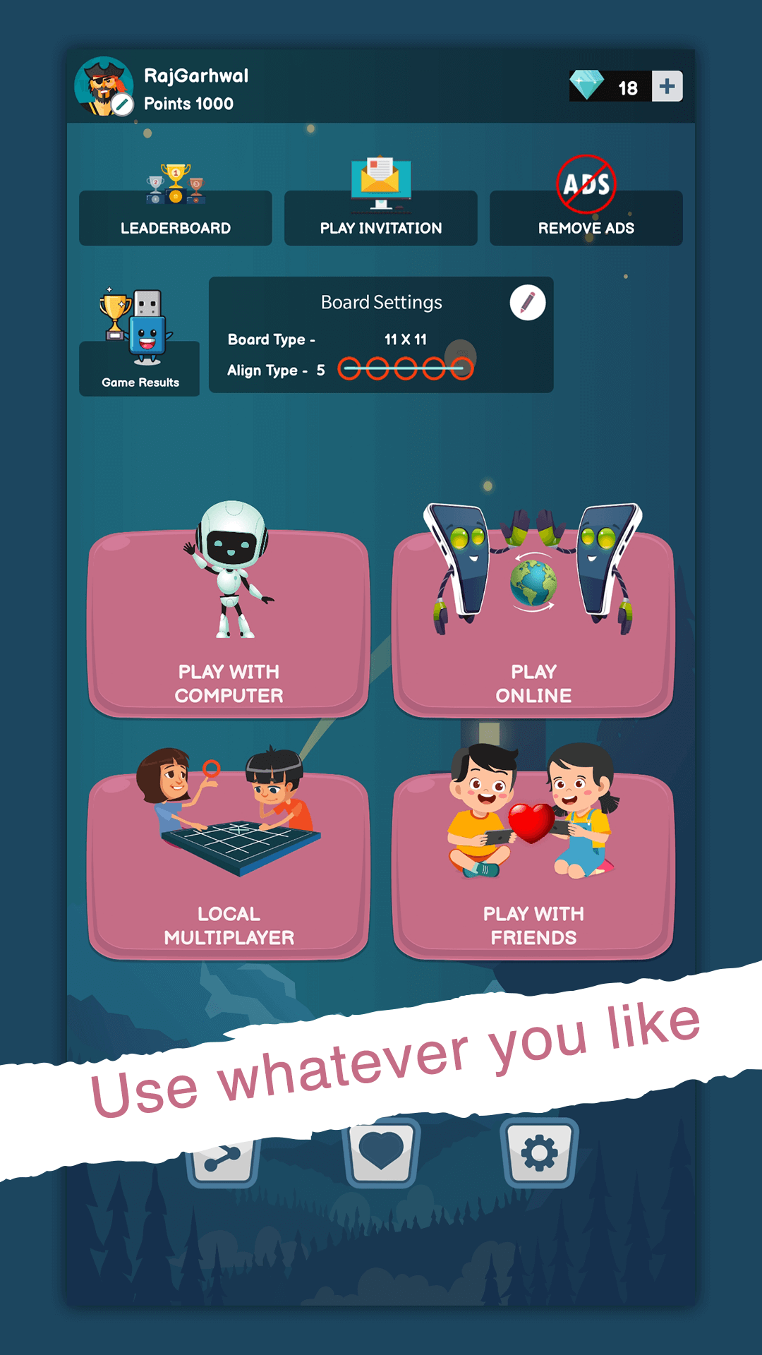 اسکرین شات 1 بازی Tic Tac Toe Online - XO Game