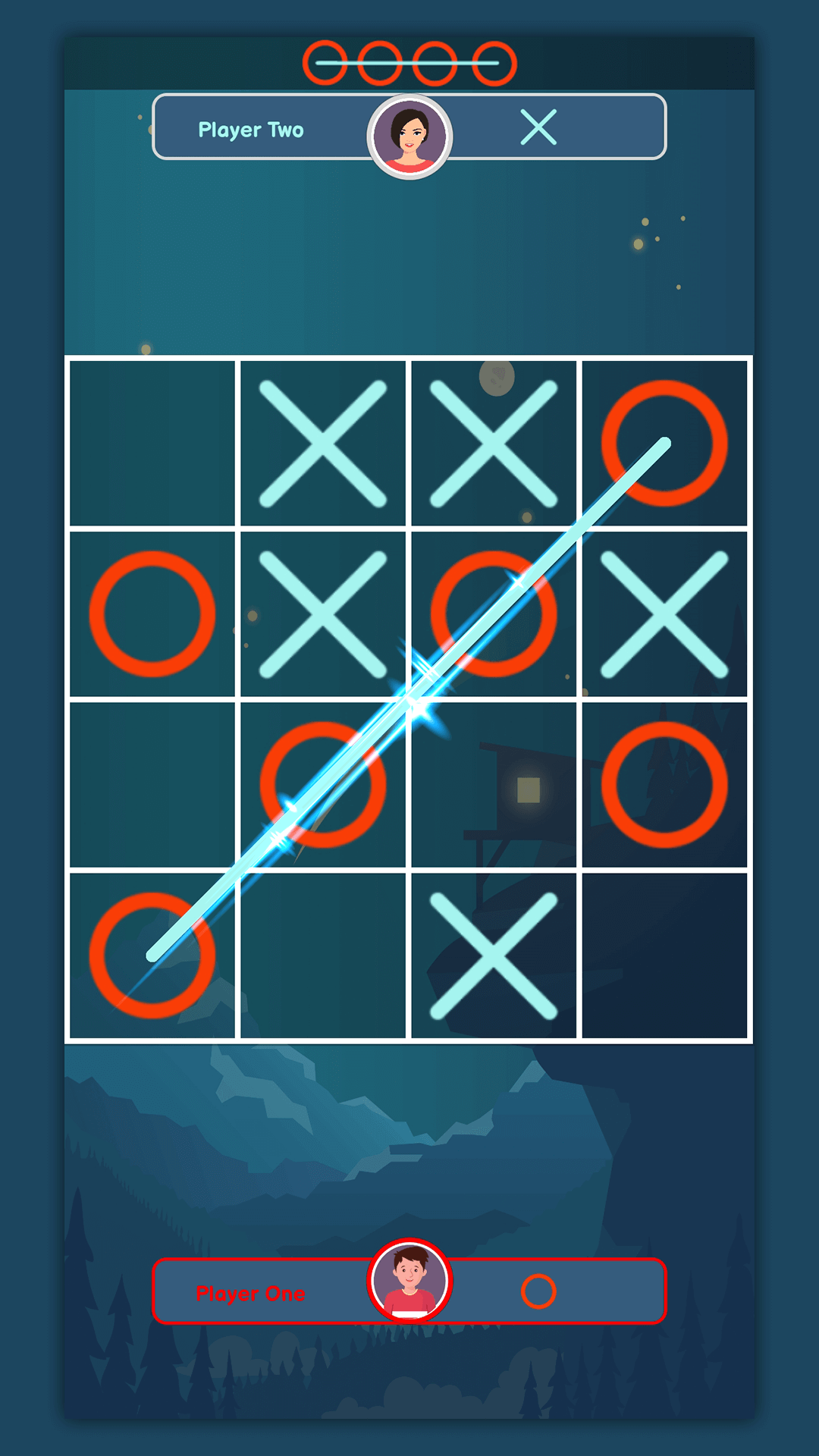 اسکرین شات 4 بازی Tic Tac Toe Online - XO Game