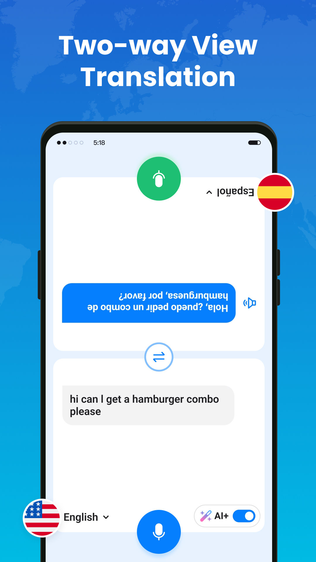 اسکرین شات 5 برنامه Go Translate - Talk to World