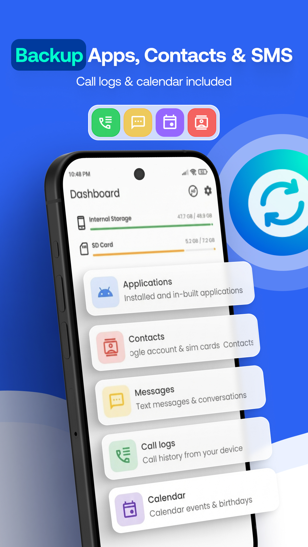 اسکرین شات 1 برنامه All Backup & Restore
