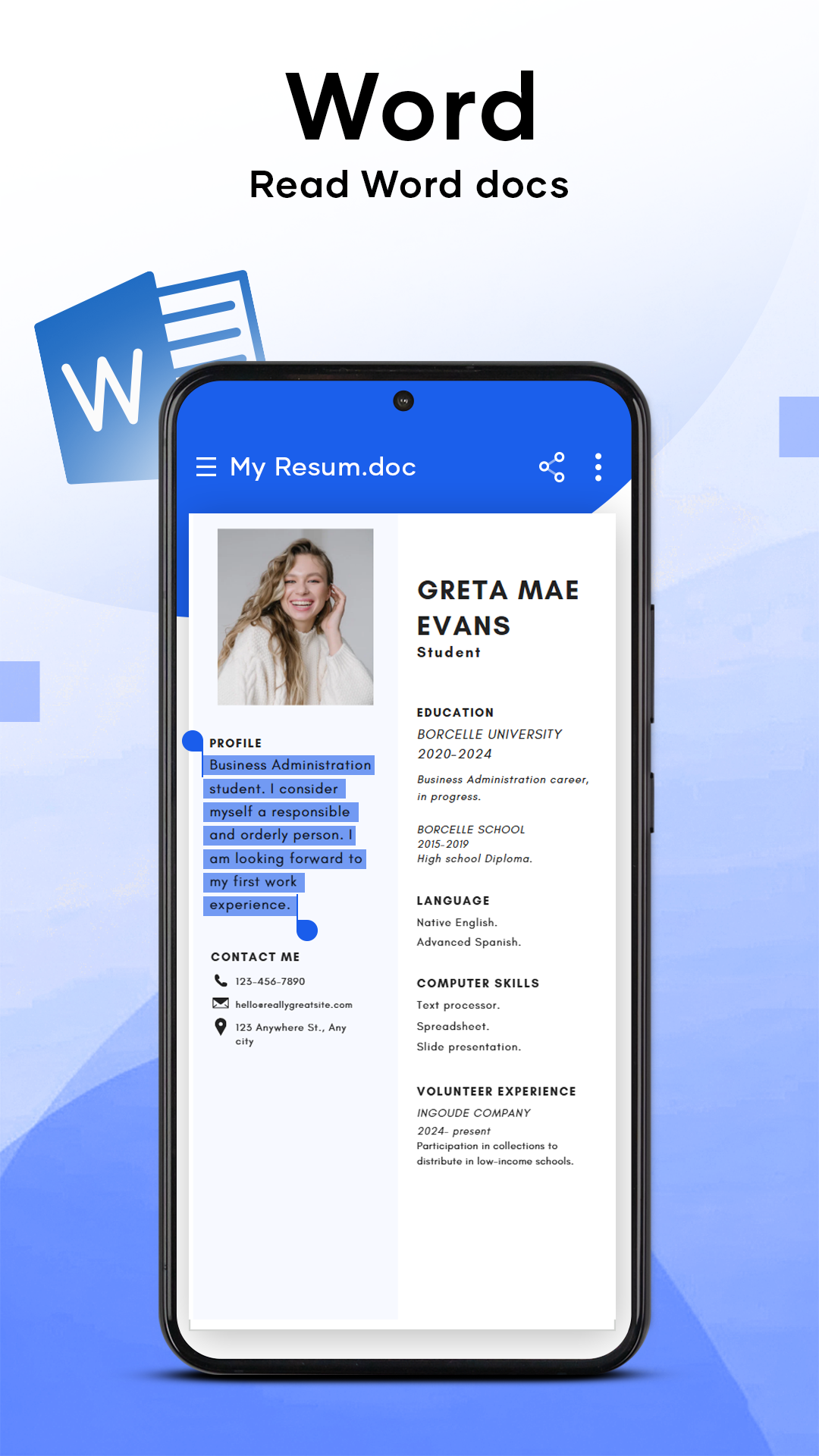 اسکرین شات 3 برنامه All Document Reader:PDF Viewer