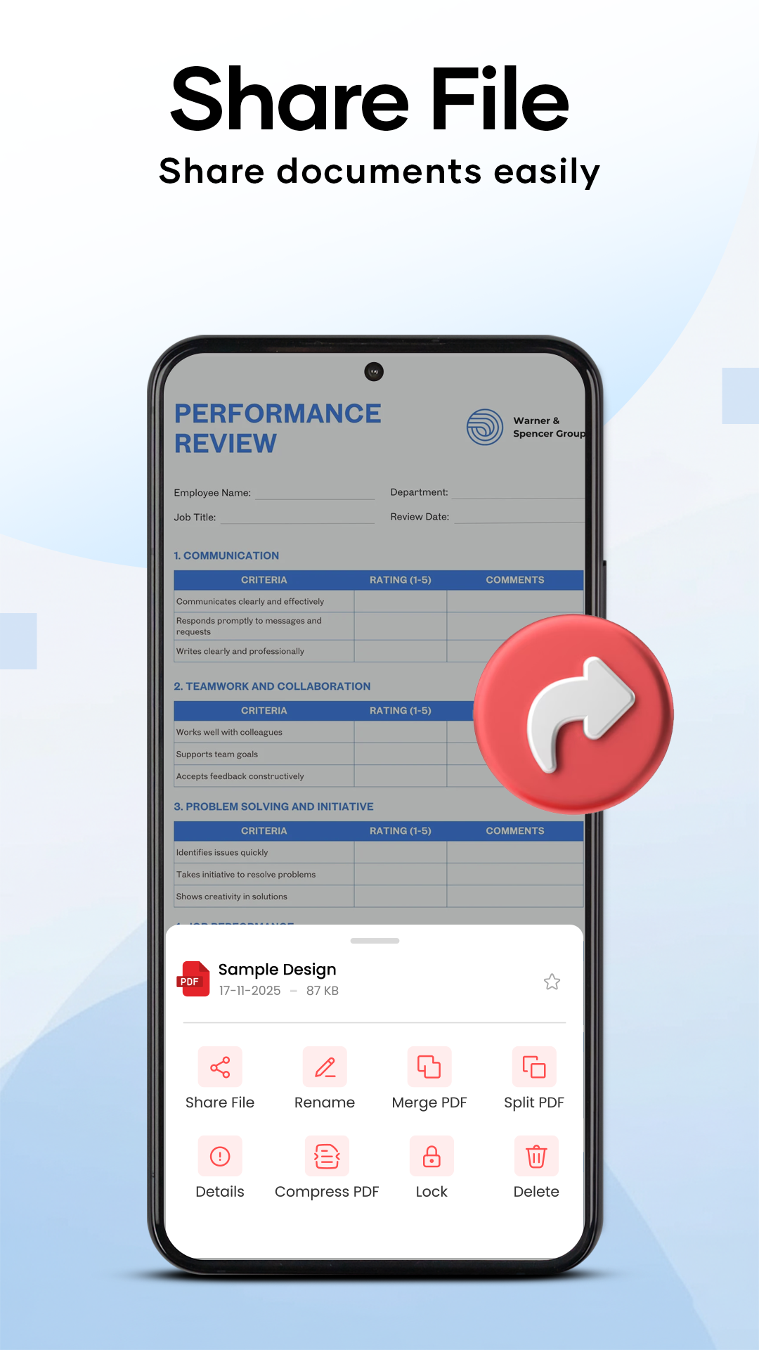 اسکرین شات 8 برنامه All Document Reader:PDF Viewer