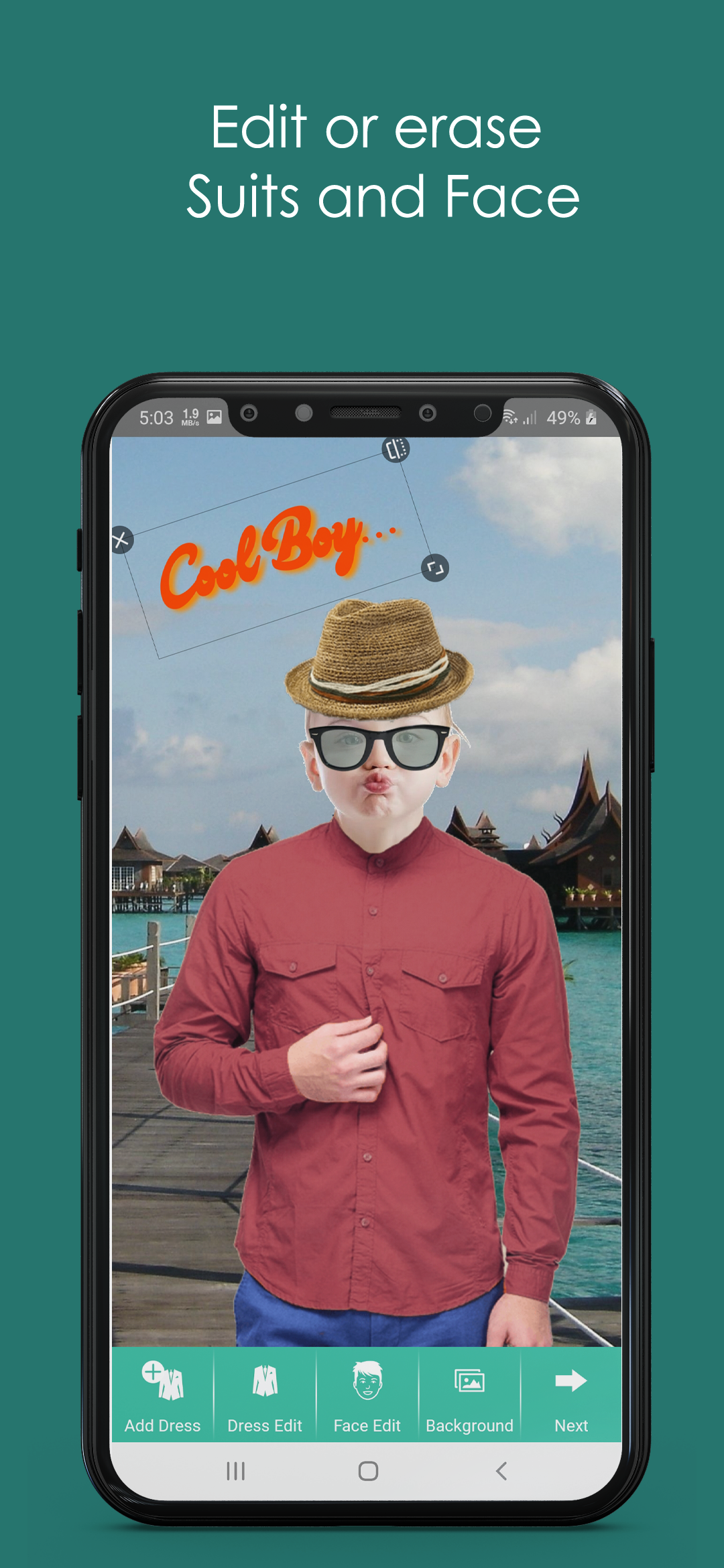 اسکرین شات 8 برنامه Man Shirt Photo Suit