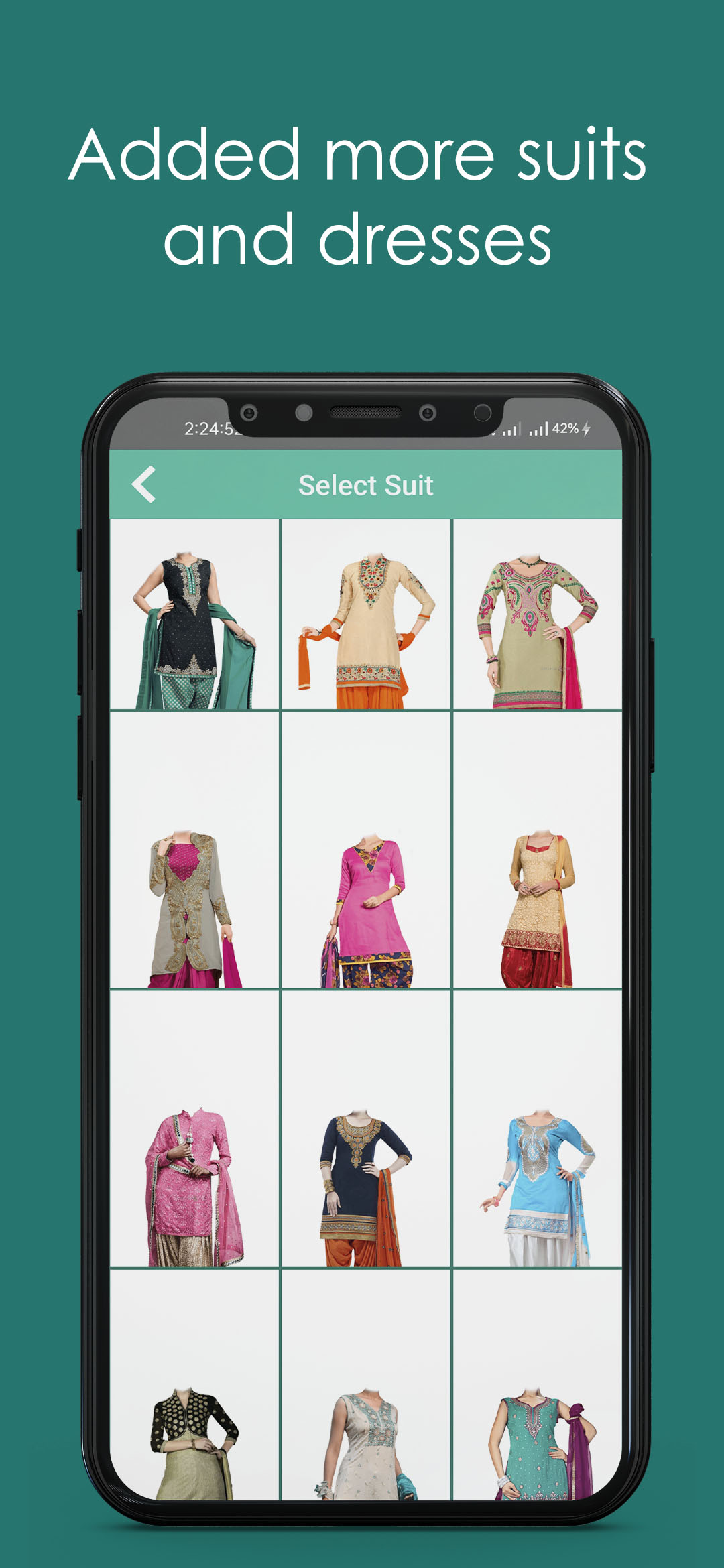 اسکرین شات 4 برنامه Women Salwar Suit Editor