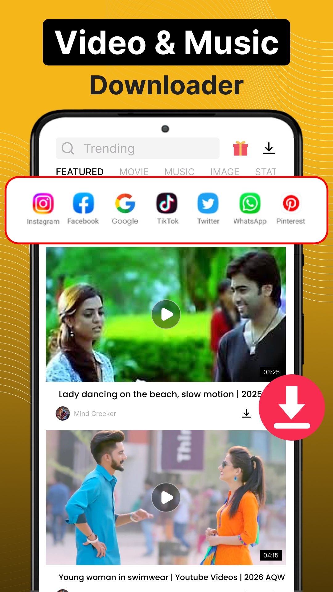 اسکرین شات 1 برنامه Video Downloader - VDownloader
