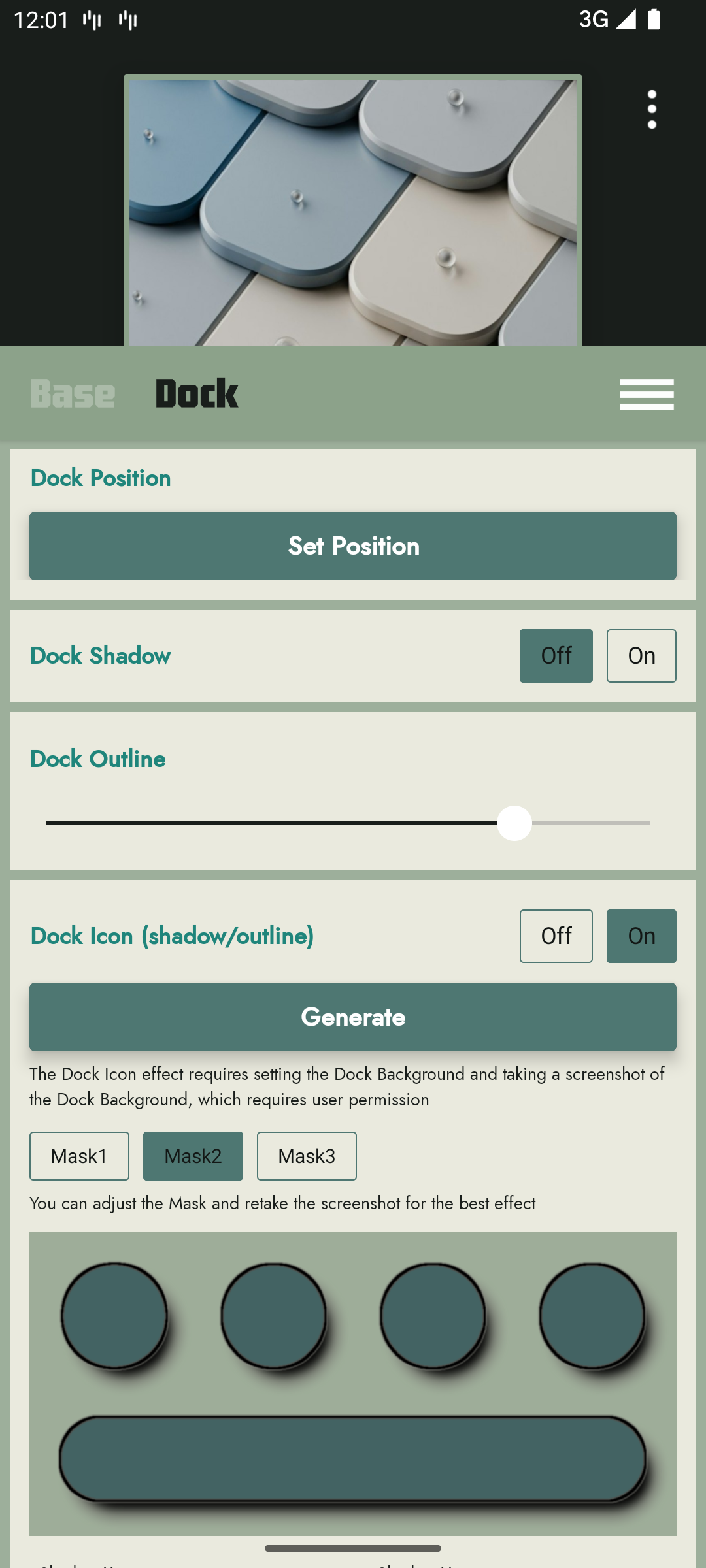 اسکرین شات 7 برنامه DockWalls - Generate Dock Bar