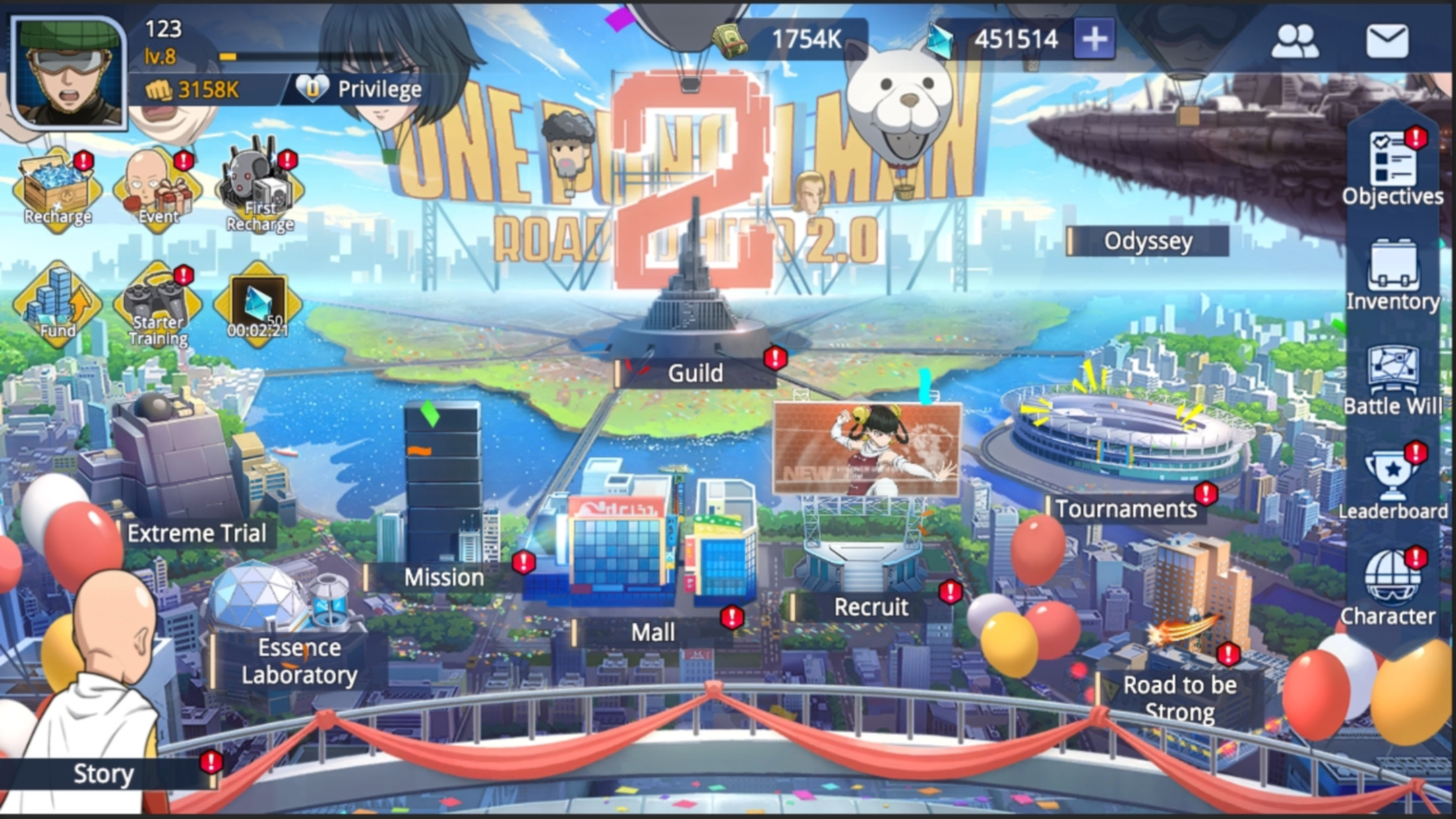 اسکرین شات 8 بازی One-Punch Man:Road to Hero 2.0