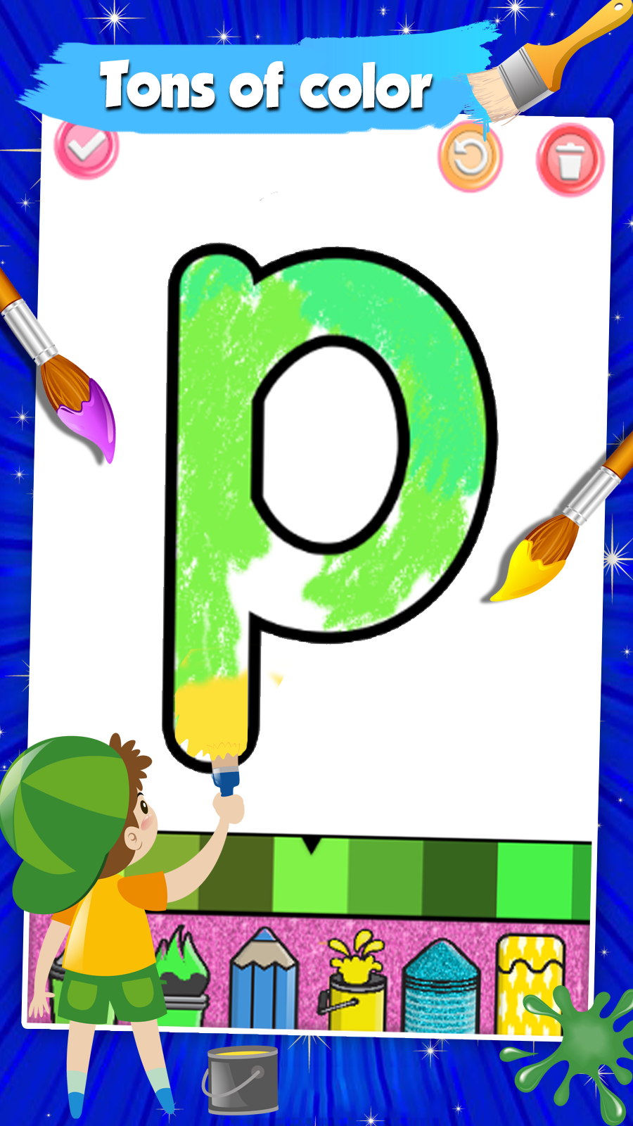 اسکرین شات 6 برنامه Alphabets Coloring book