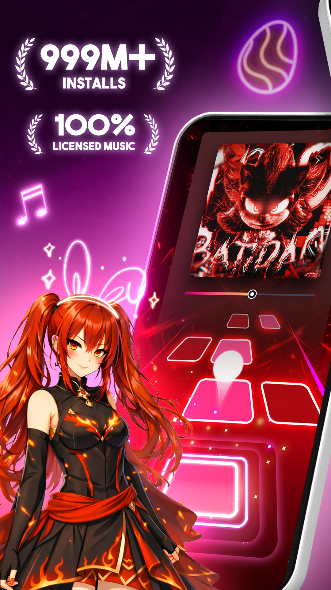 اسکرین شات 1 بازی Tiles Hop Music & Ball Game