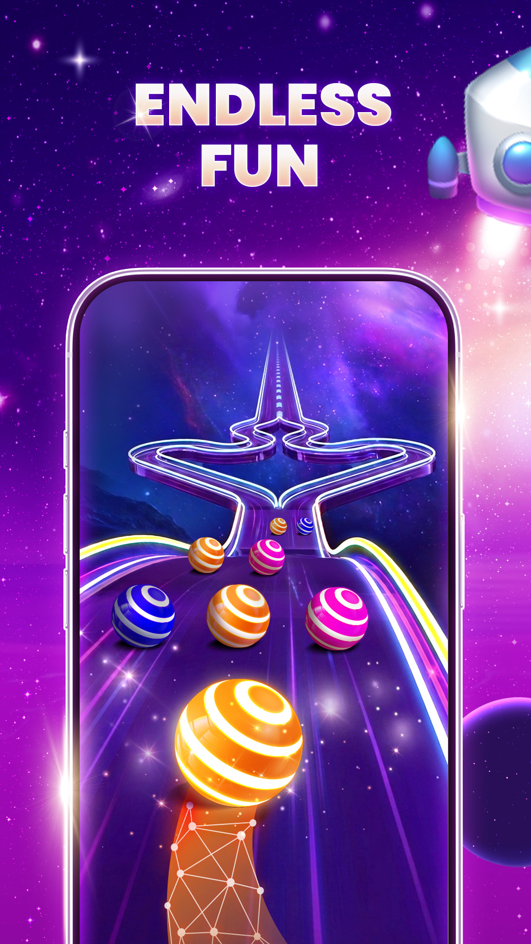 اسکرین شات 3 بازی Dancing Road Color Balls Match