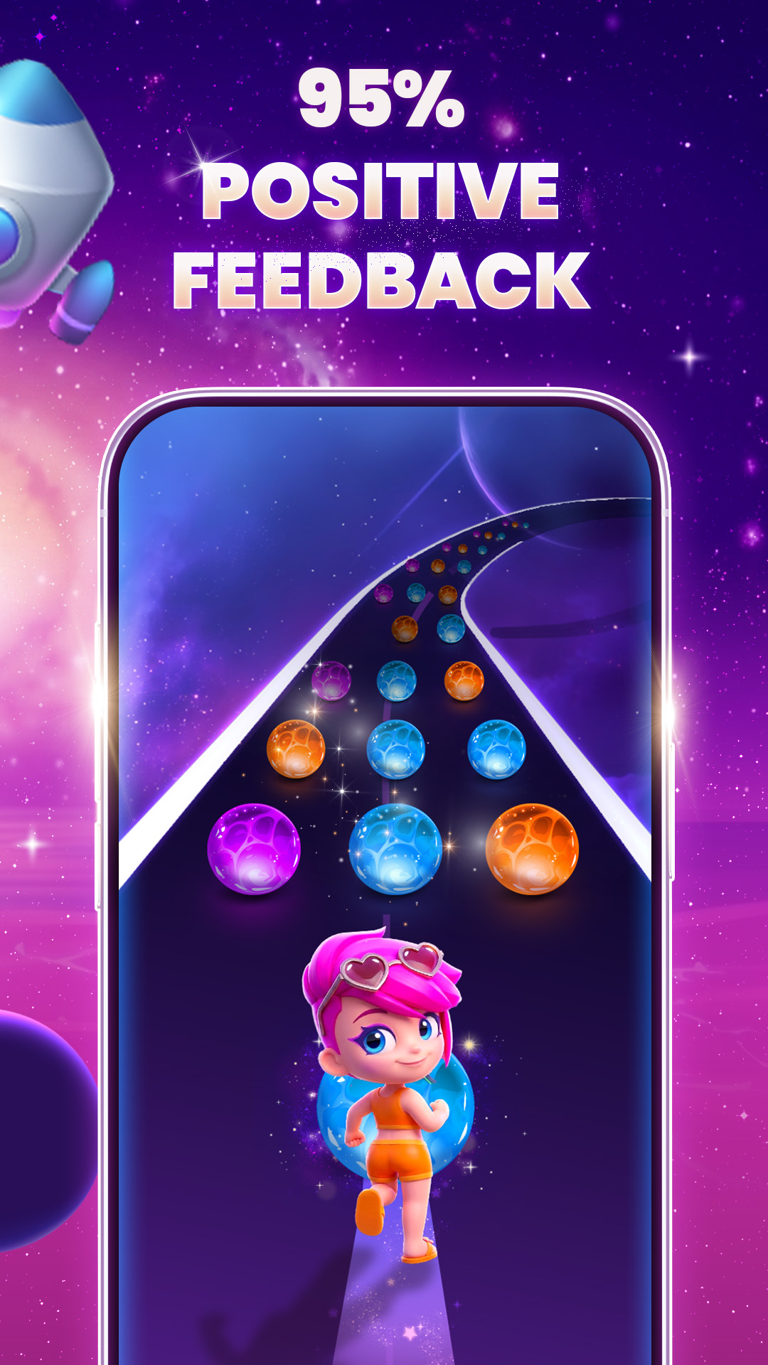 اسکرین شات 4 بازی Dancing Road Color Balls Match