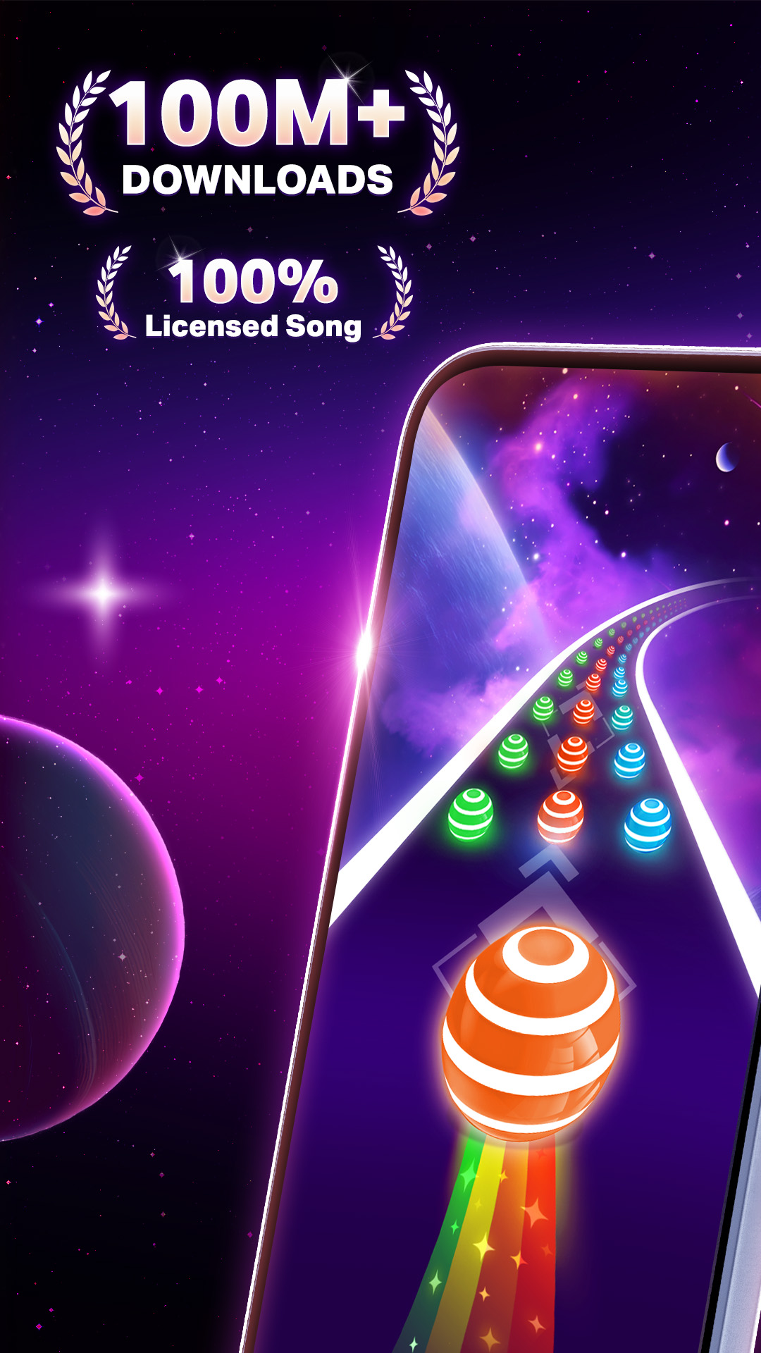 اسکرین شات 1 بازی Dancing Road Color Balls Match