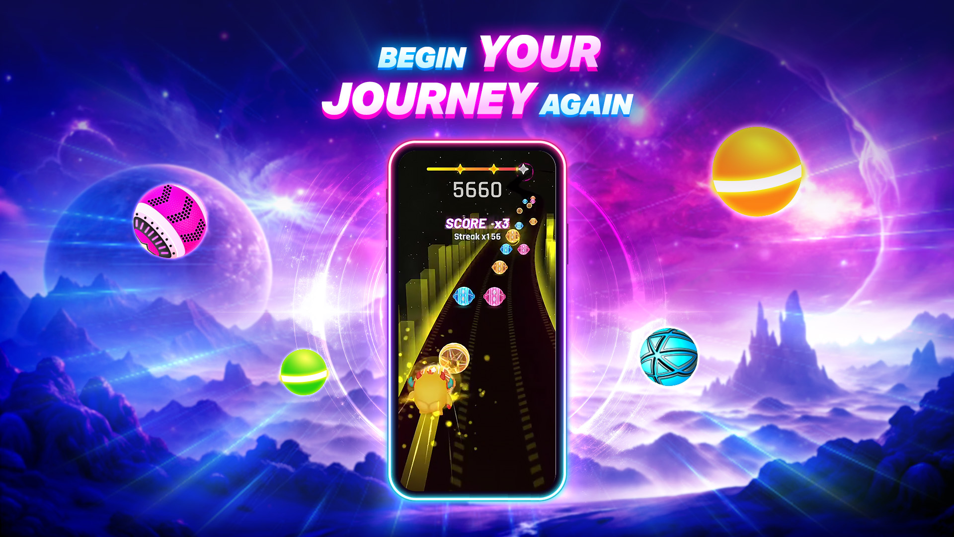 اسکرین شات 6 بازی Dancing Road Color Balls Match