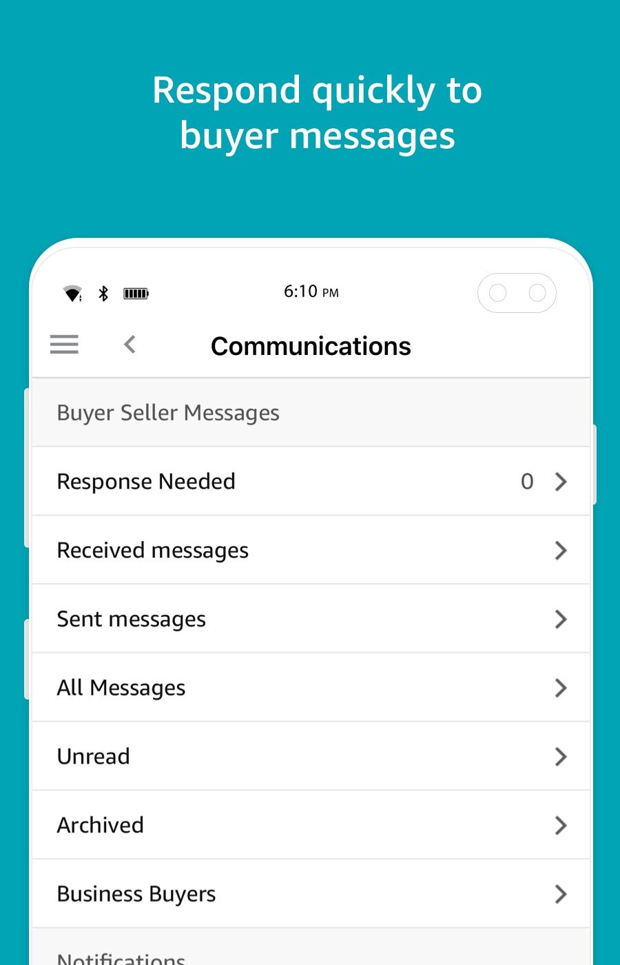 اسکرین شات 4 برنامه Amazon Seller: Sell on Amazon
