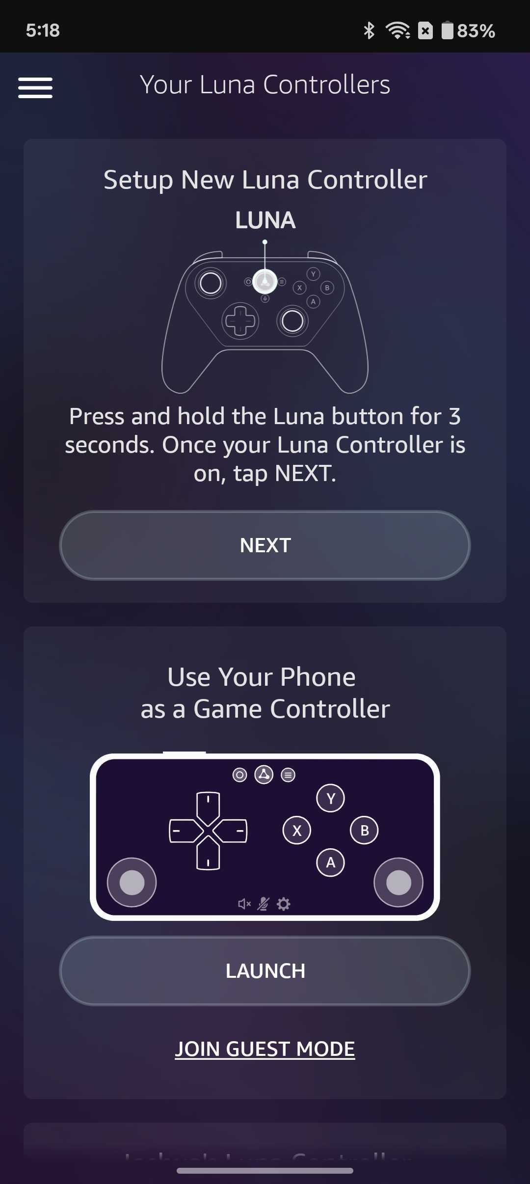 اسکرین شات 3 برنامه Luna Controller