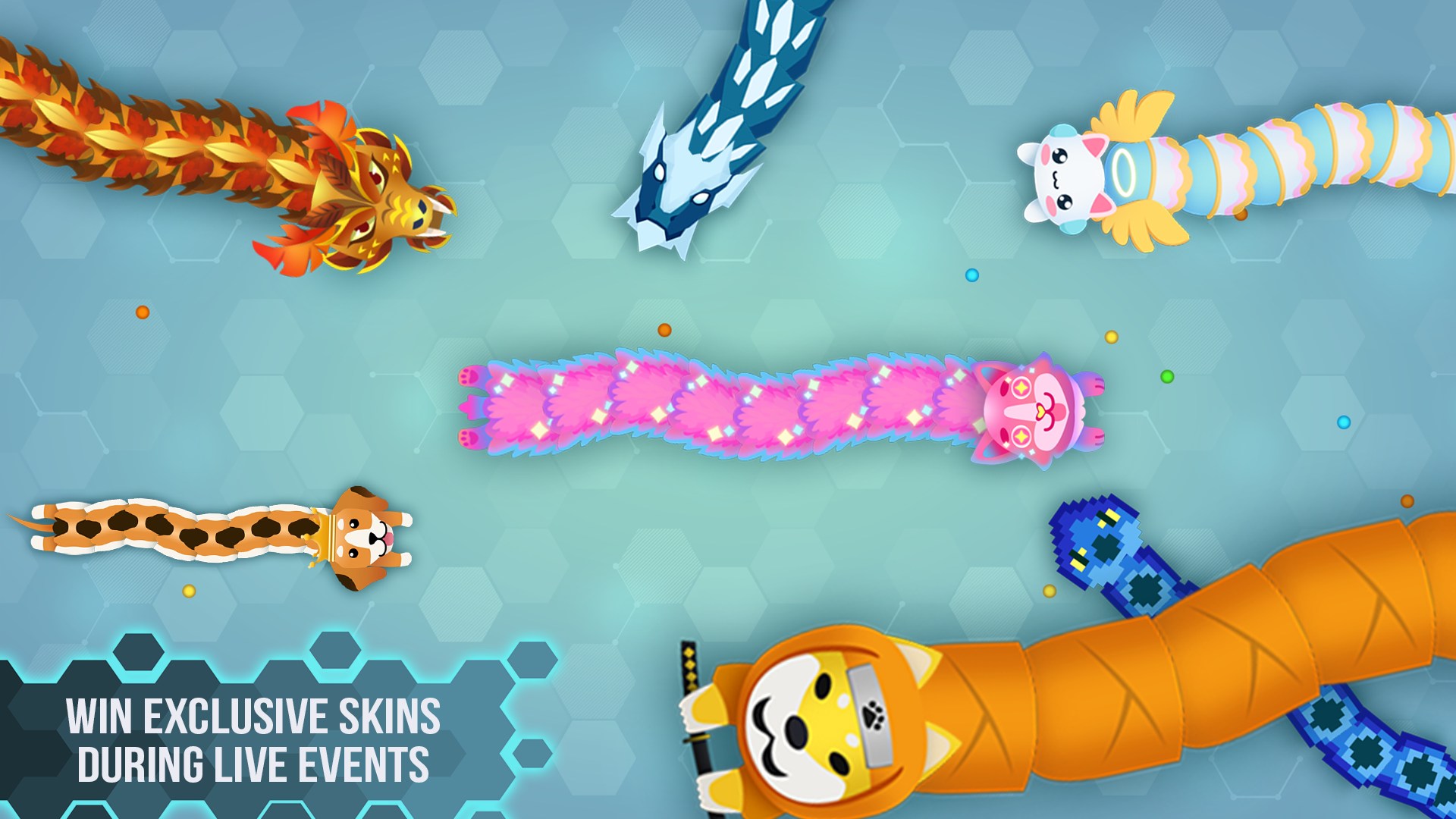 اسکرین شات 3 بازی Snake.io - Fun Snake .io Games