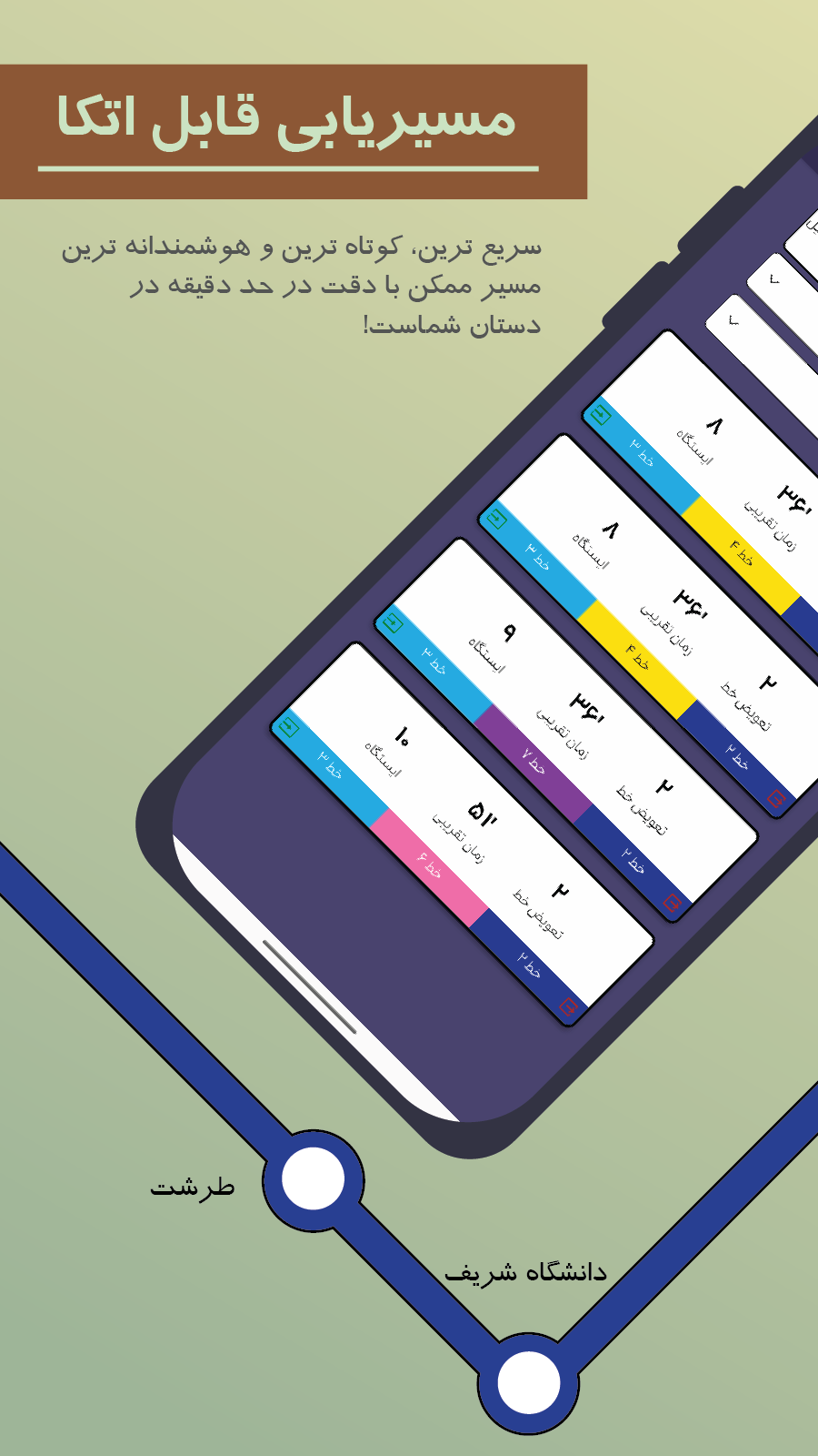 اسکرین شات 5 برنامه ساعت مترو تهران