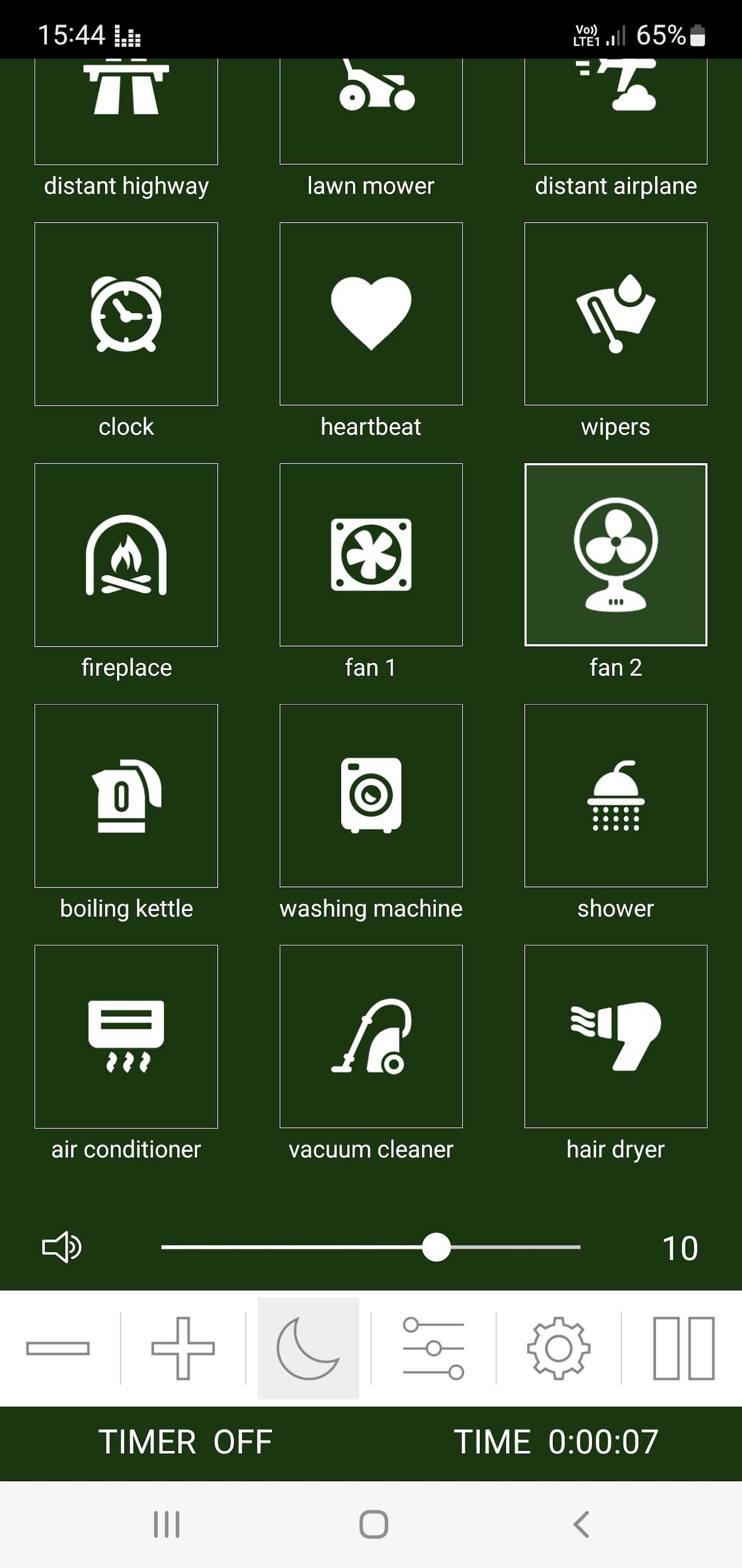 اسکرین شات 3 برنامه White Noise Generator