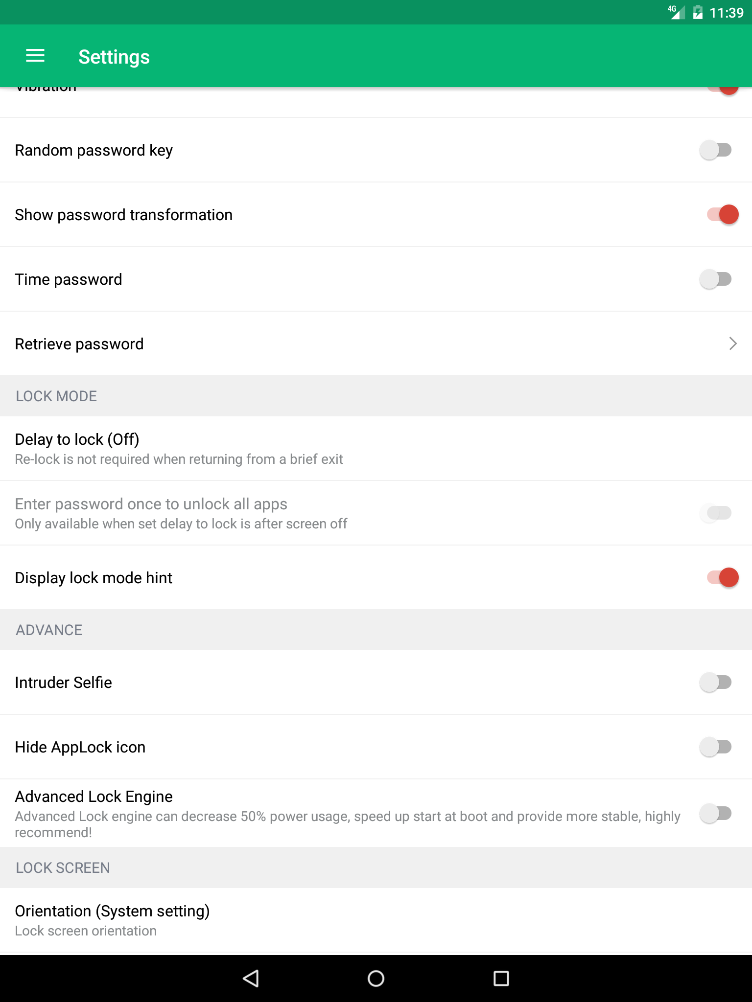 اسکرین شات 6 برنامه AppLock Master