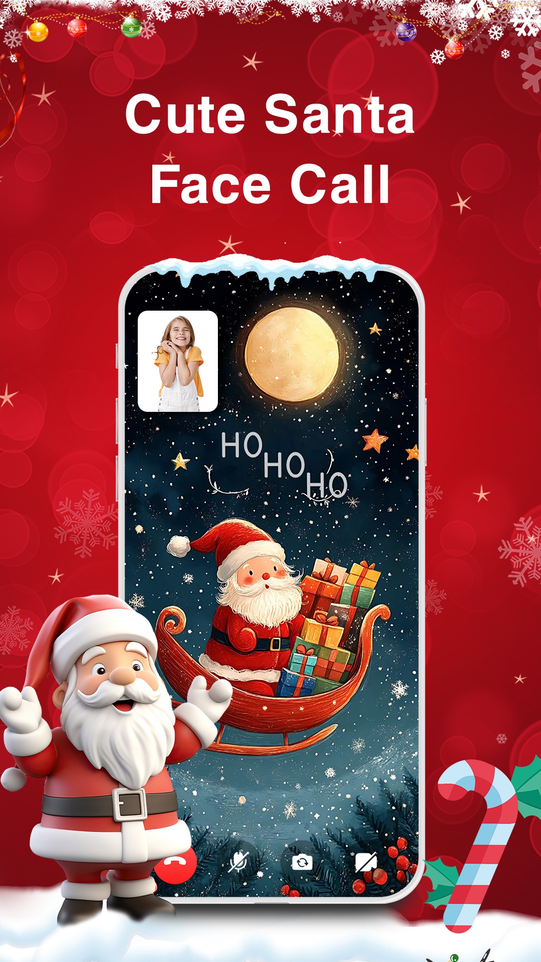 اسکرین شات 5 برنامه Santa Claus Call - Santa Prank