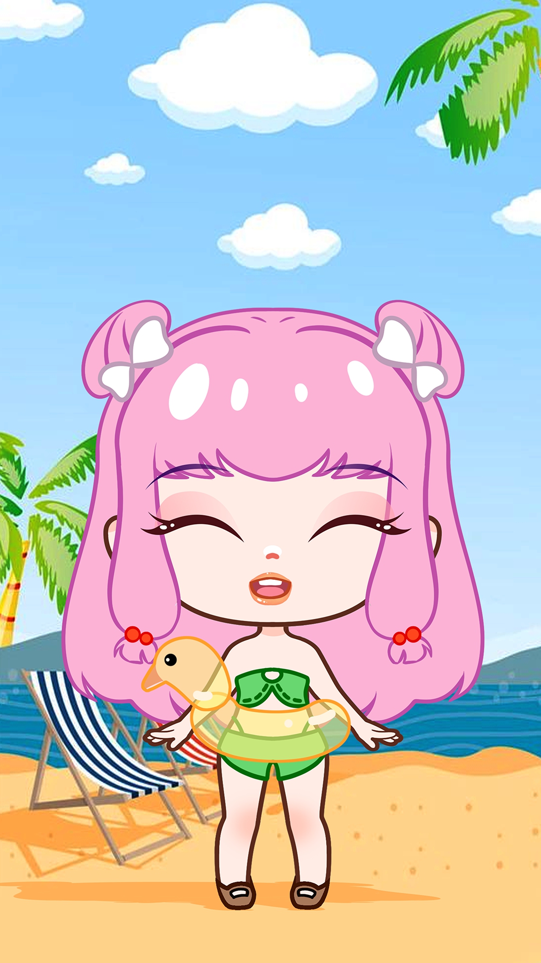 اسکرین شات 5 بازی Chibi Doll Salon: Dressup Game