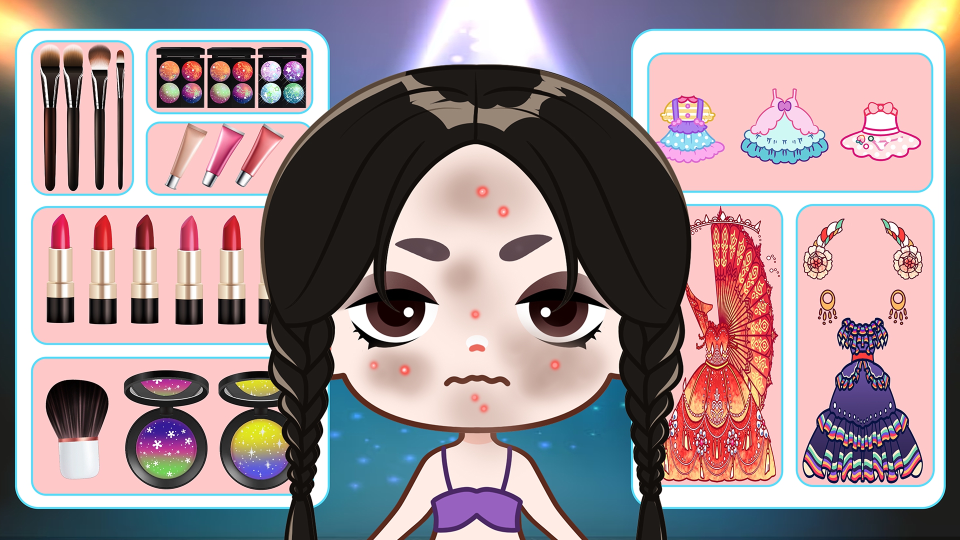 اسکرین شات 1 بازی Chibi Doll Salon: Dressup Game