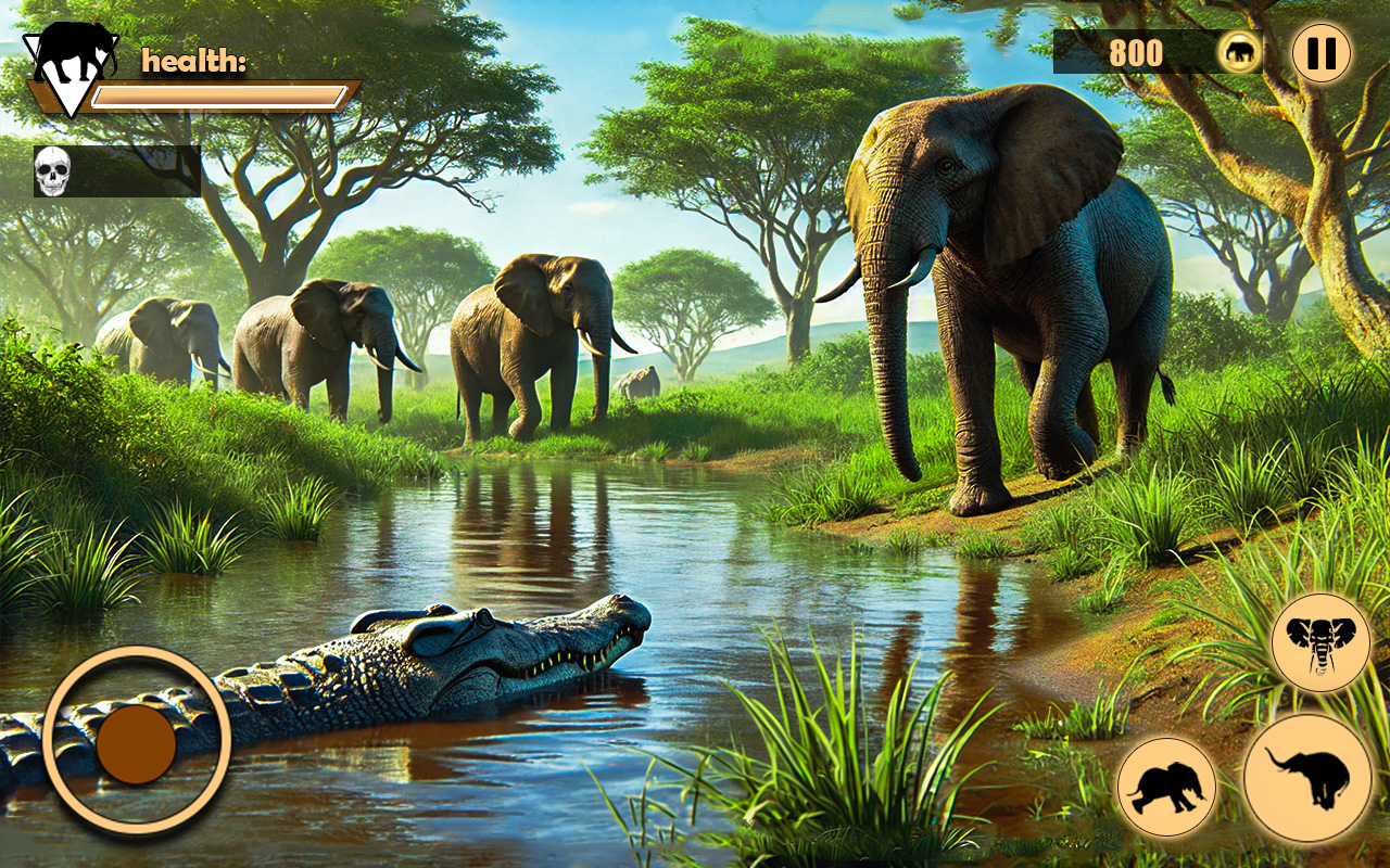 اسکرین شات 4 بازی Elephant Simulator Zoo Animal