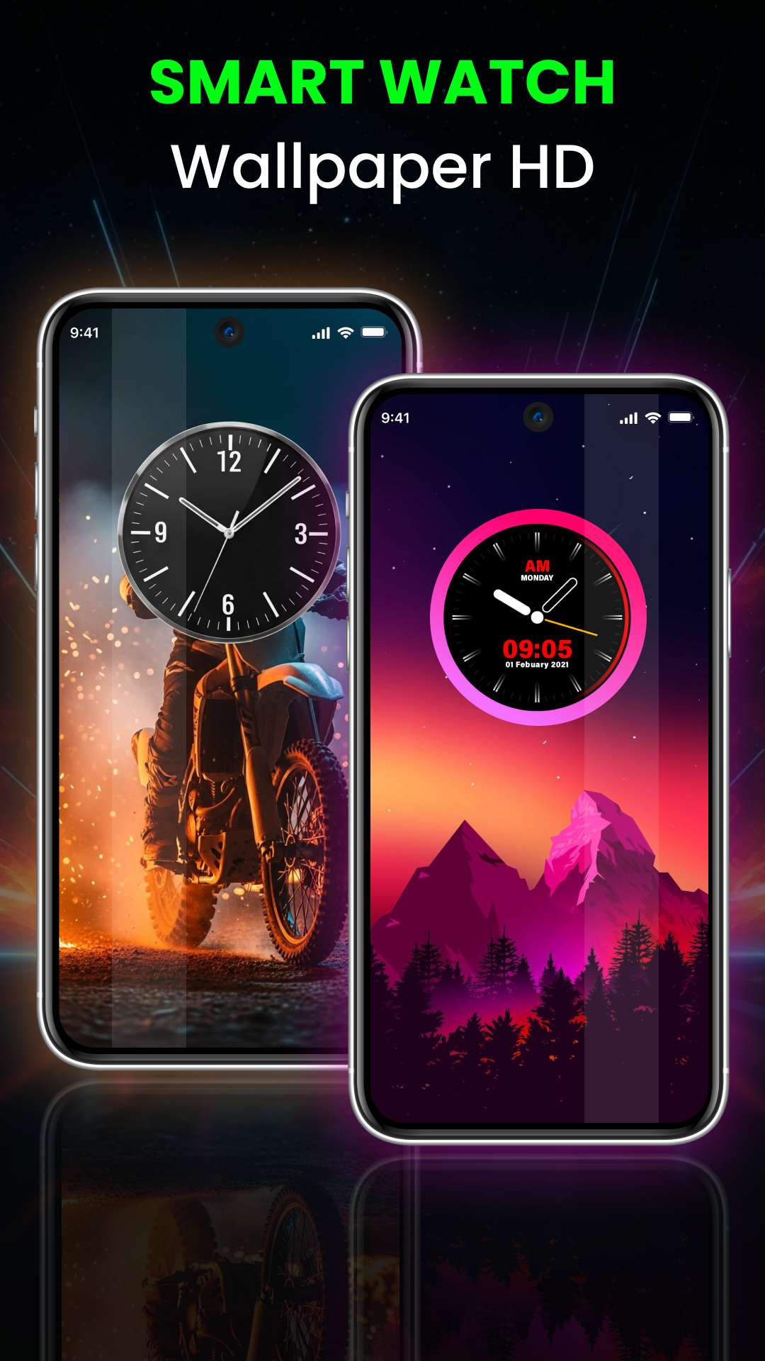 اسکرین شات 1 برنامه Smart Watch Wallpaper HD