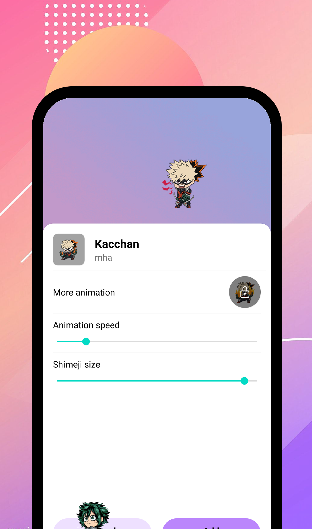 اسکرین شات 3 برنامه My Hero Academia Shimeji