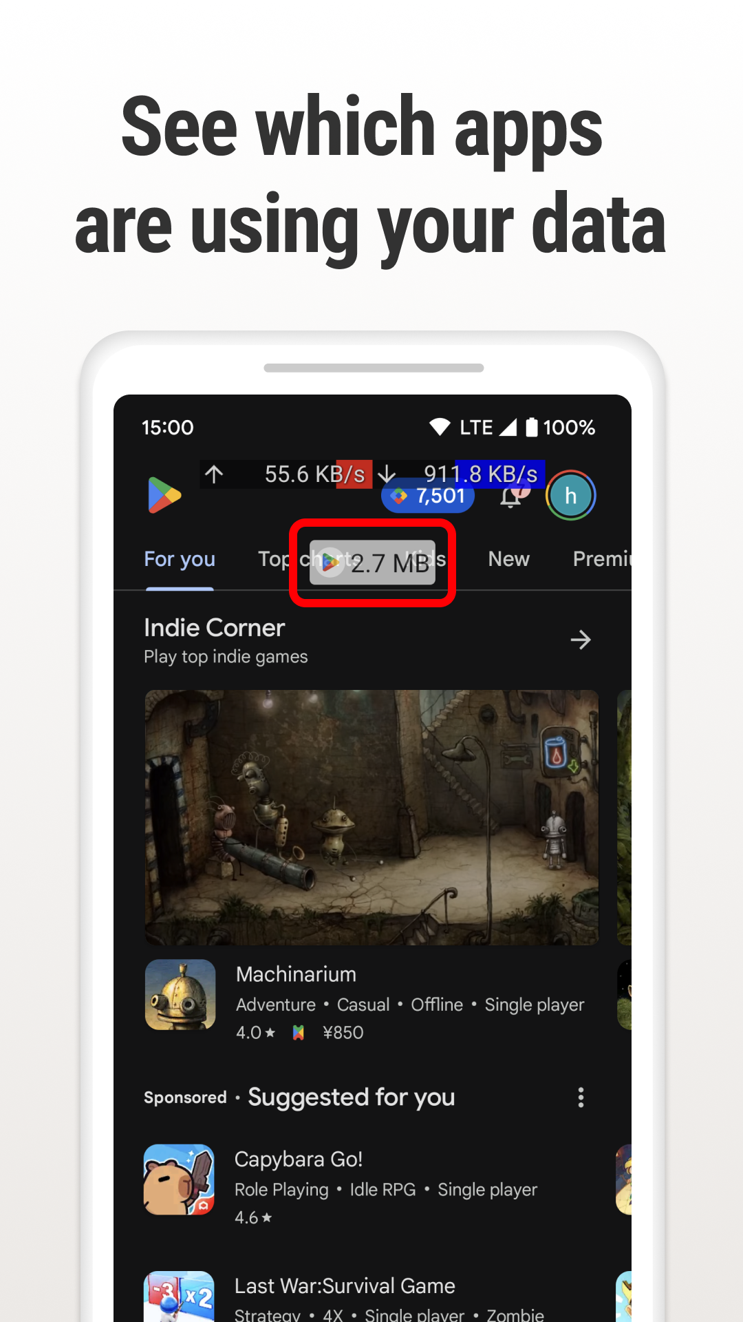اسکرین شات 3 برنامه Internet Speed Monitor
