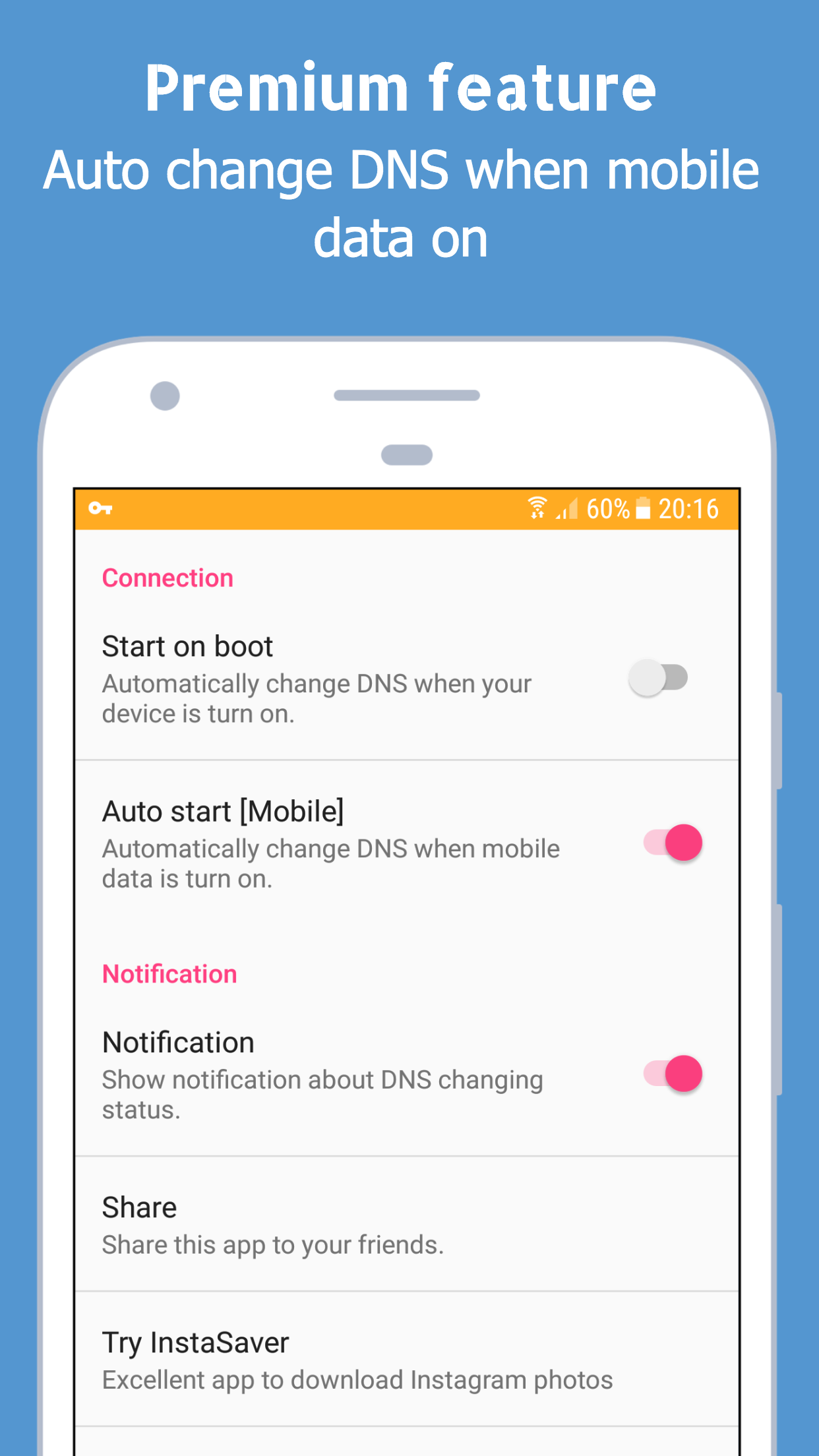اسکرین شات 2 برنامه Change DNS (No Root 5G/Wifi)