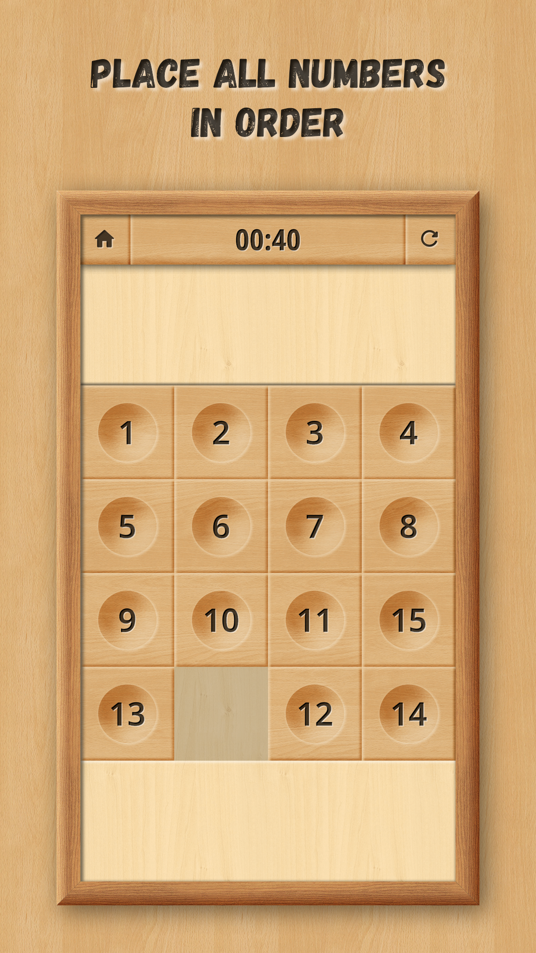 اسکرین شات 2 بازی Sliding Puzzle: Wooden Classic